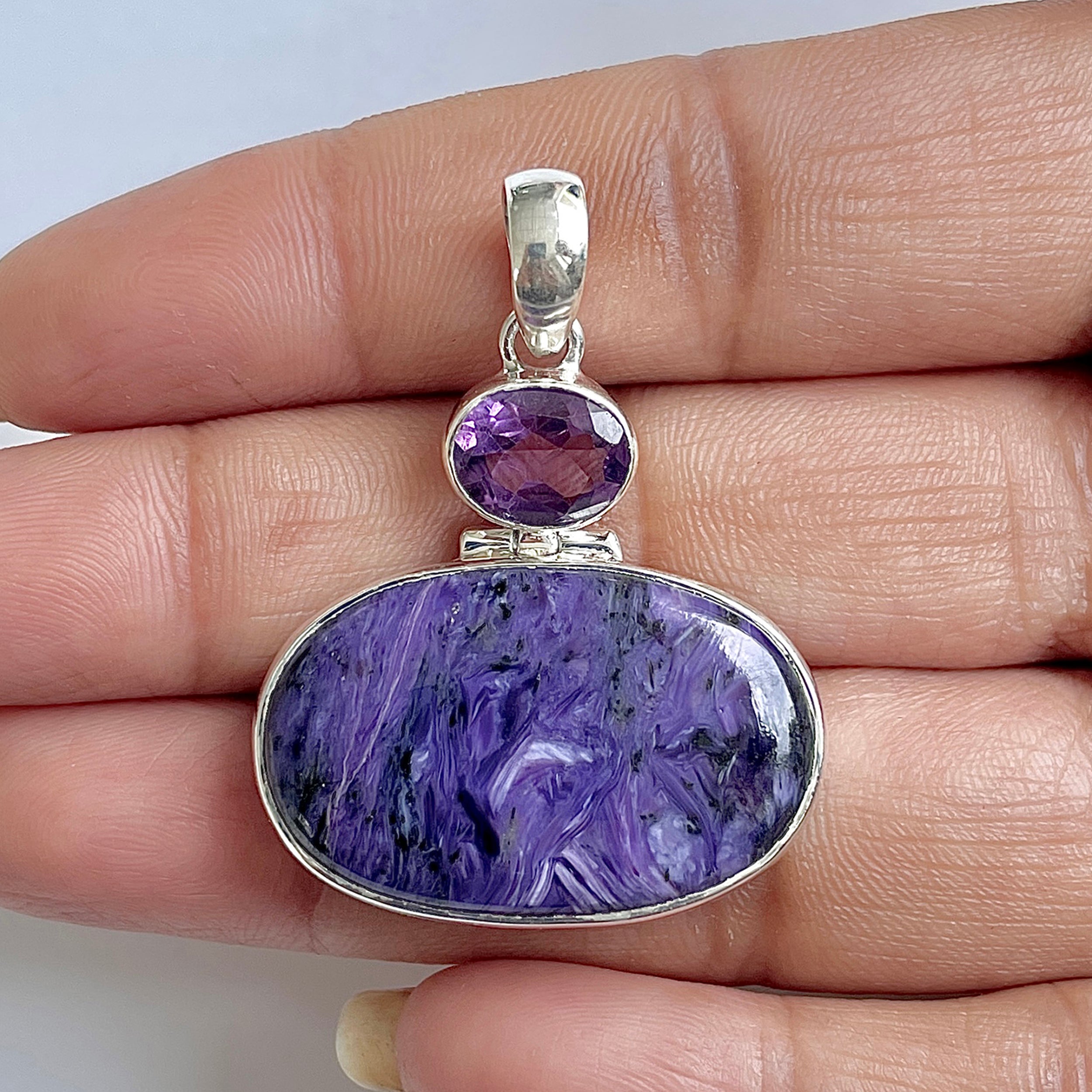 Charoite Pendant-(CHR-1-18)