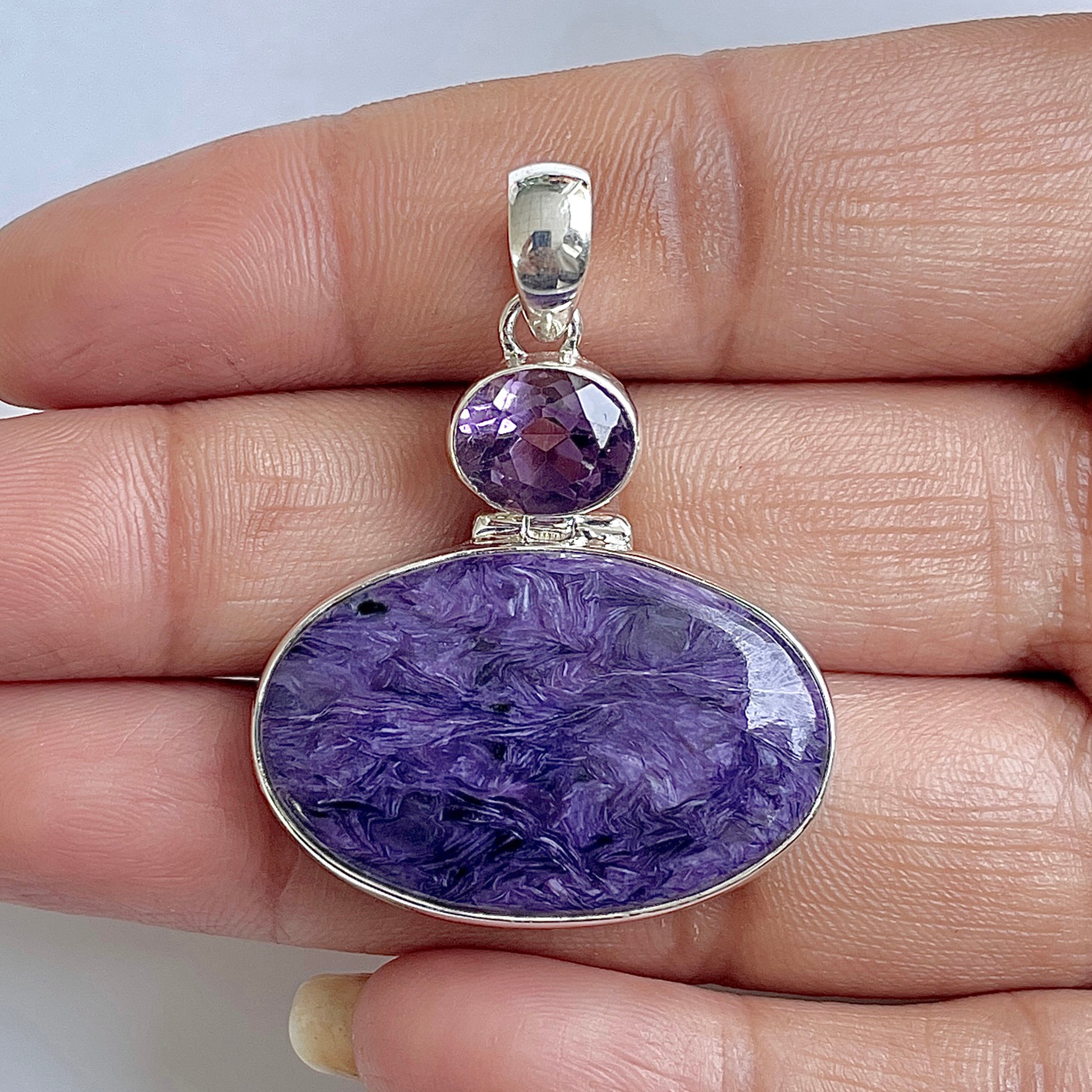 Charoite Pendant-(CHR-1-2)