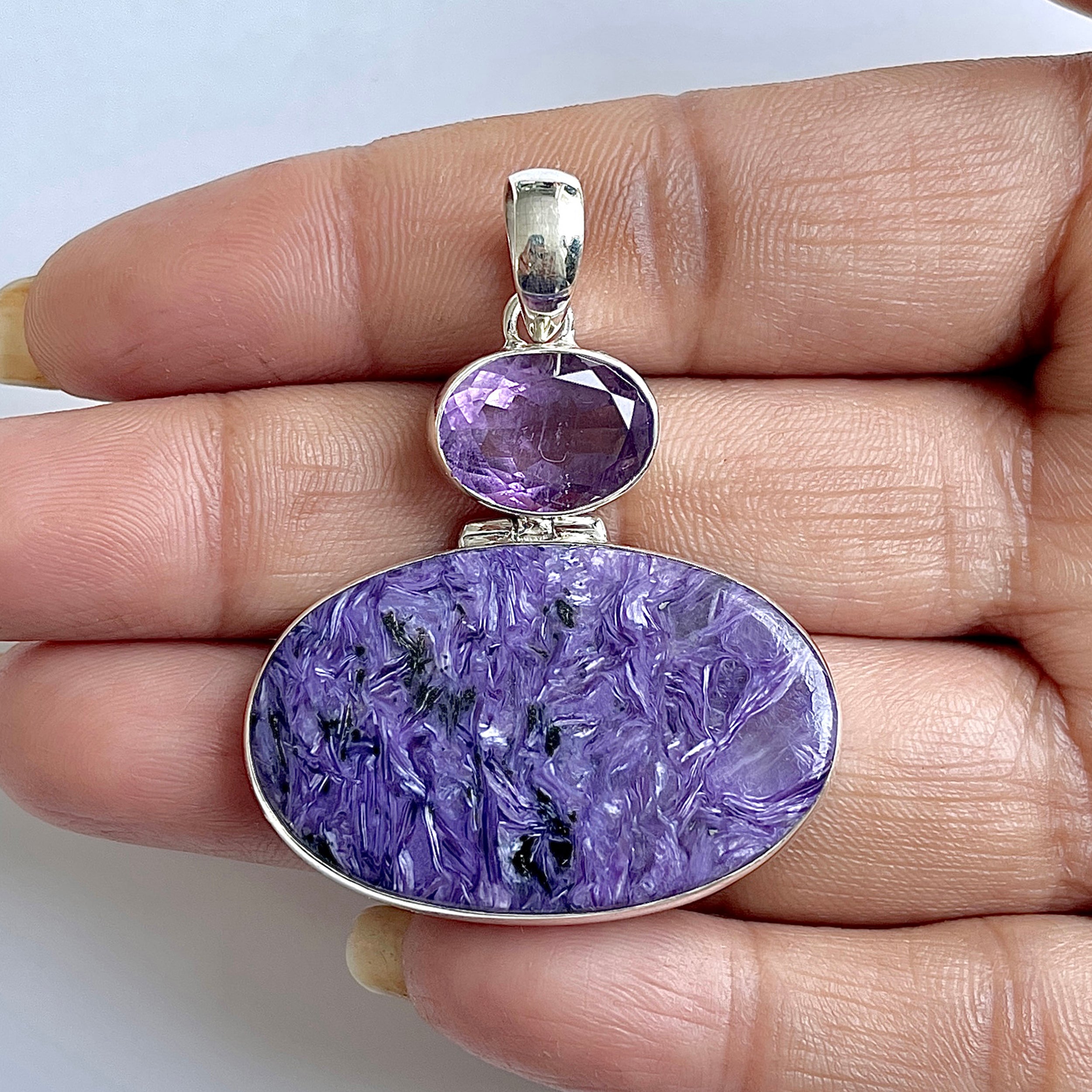 Charoite Pendant-(CHR-1-22)