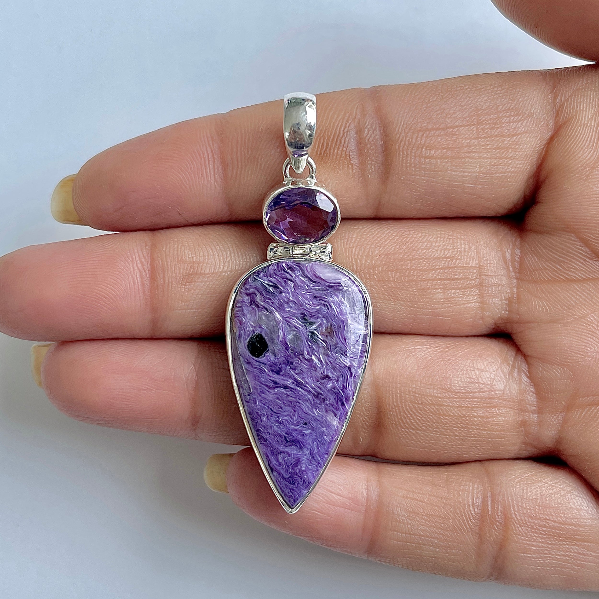 Charoite Pendant-(CHR-1-5)