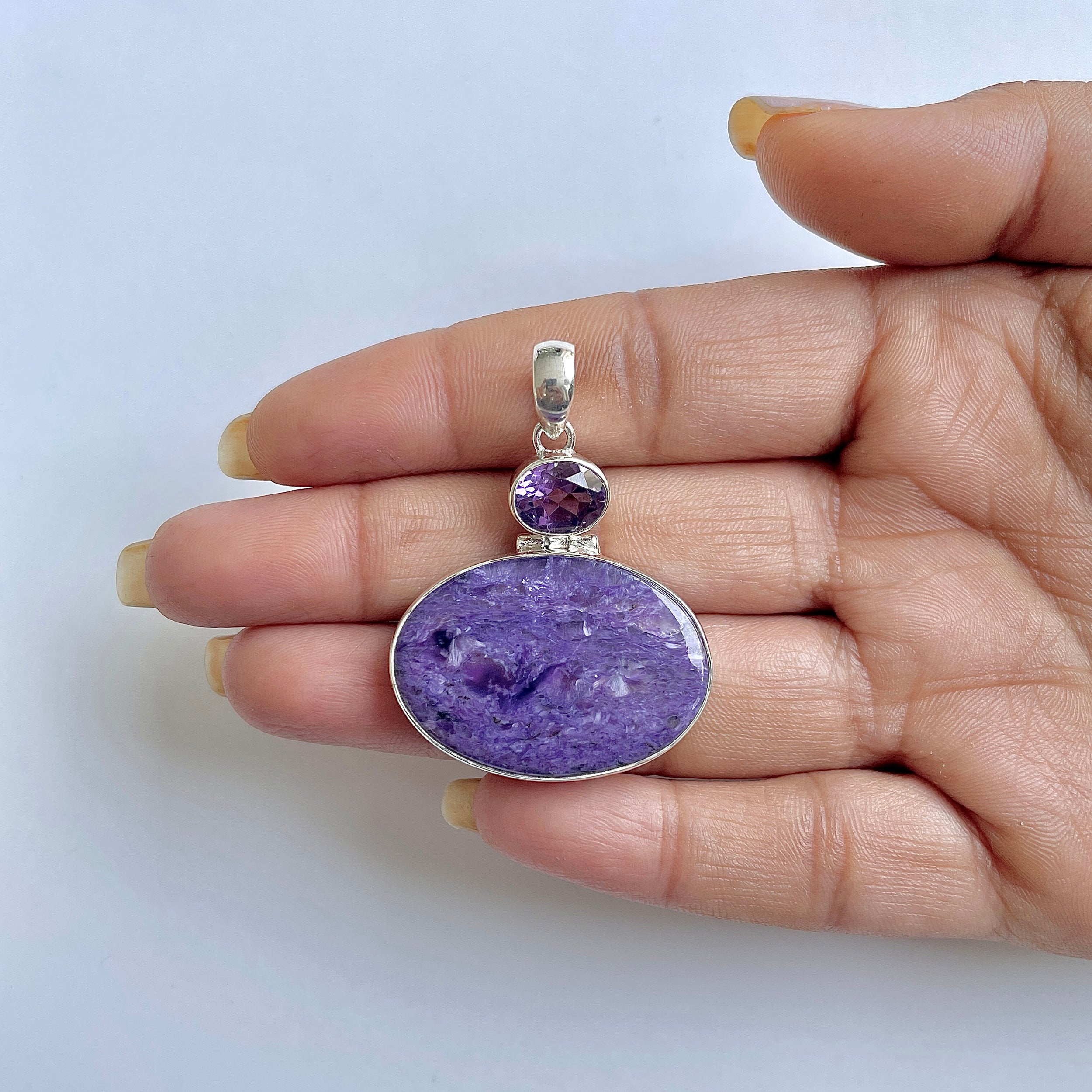 Charoite Pendant-(CHR-1-6)