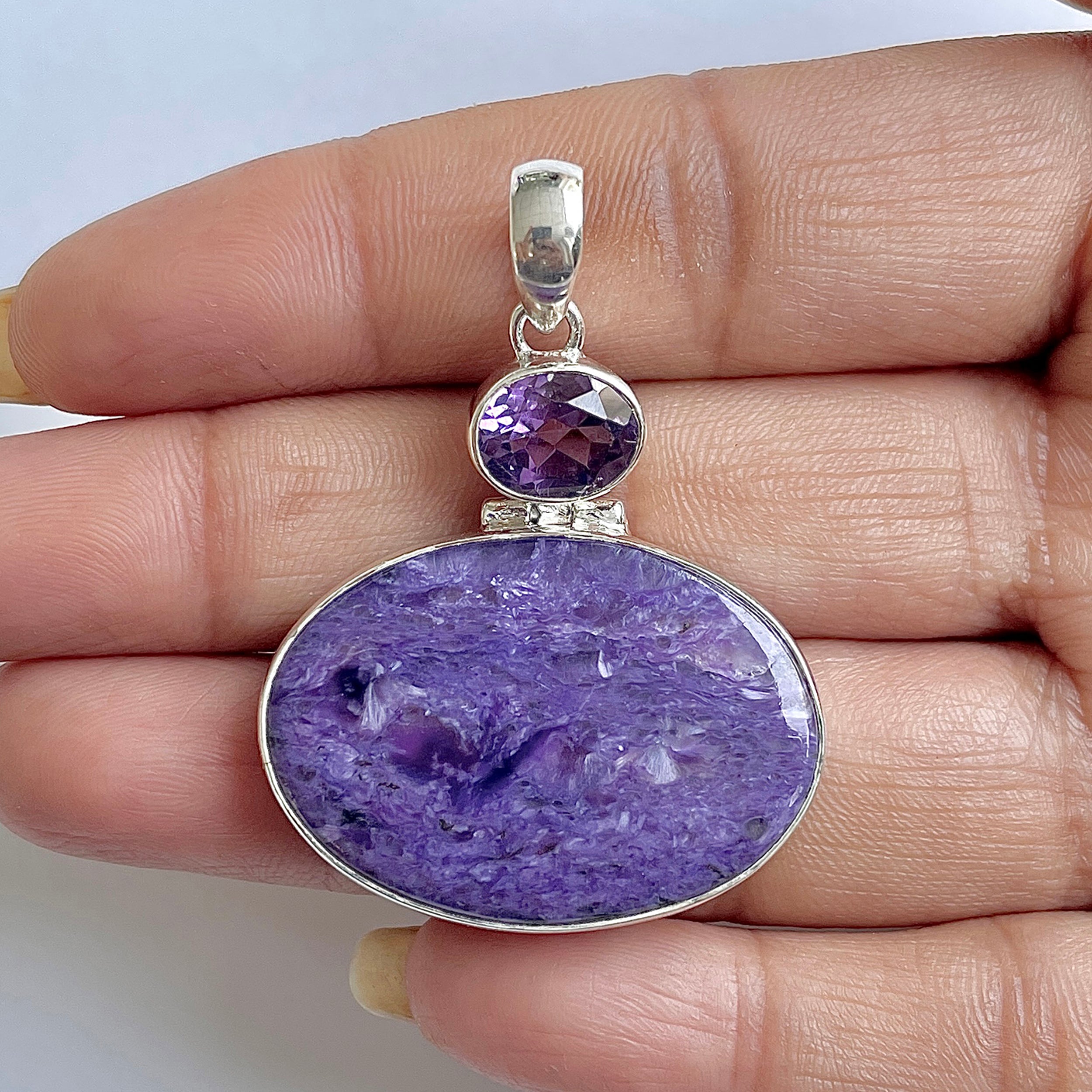 Charoite Pendant-(CHR-1-6)