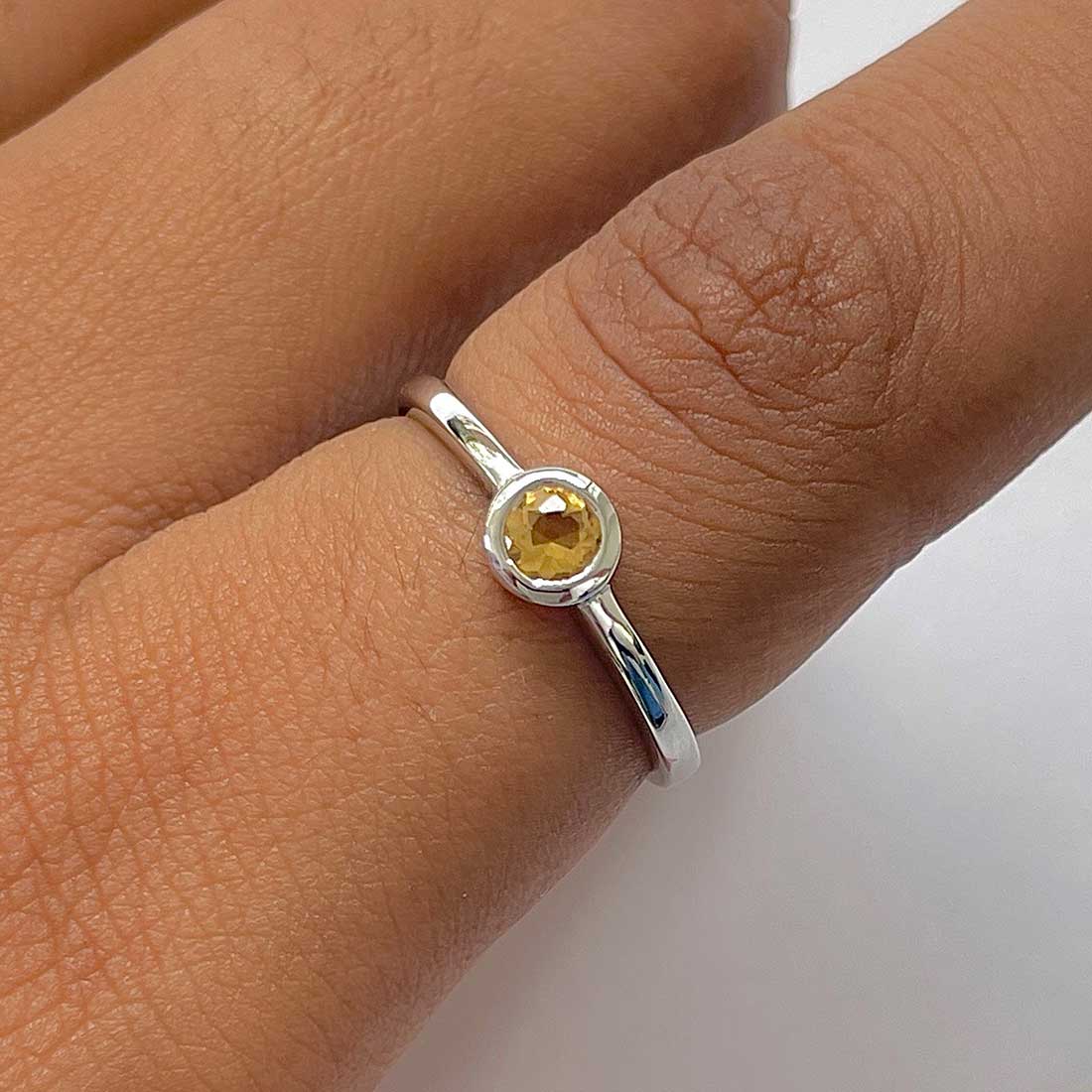 Citrine Ring-(CIT-RDR-3229.)