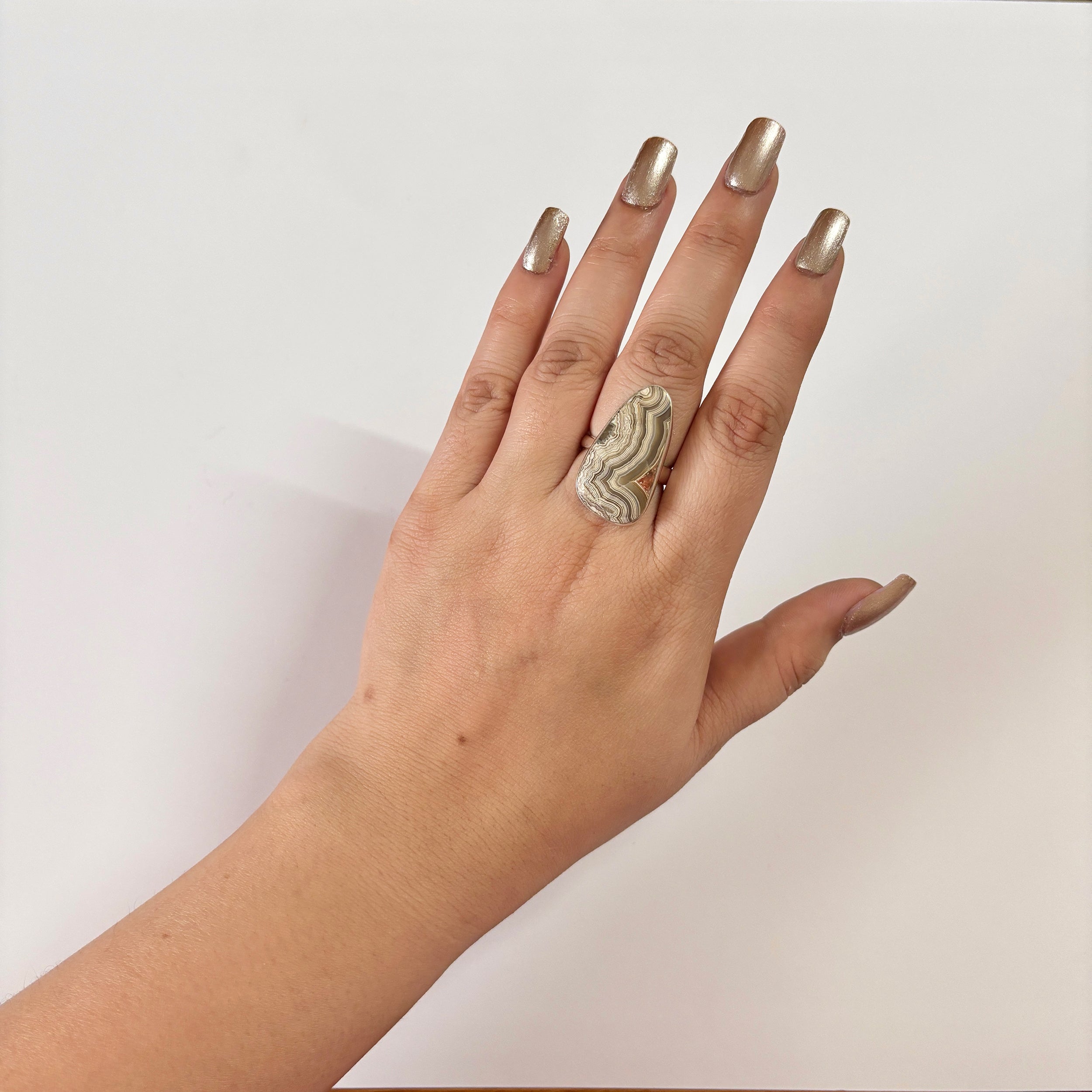 Crazy Lace Agate Ring-(CLA-2-10)