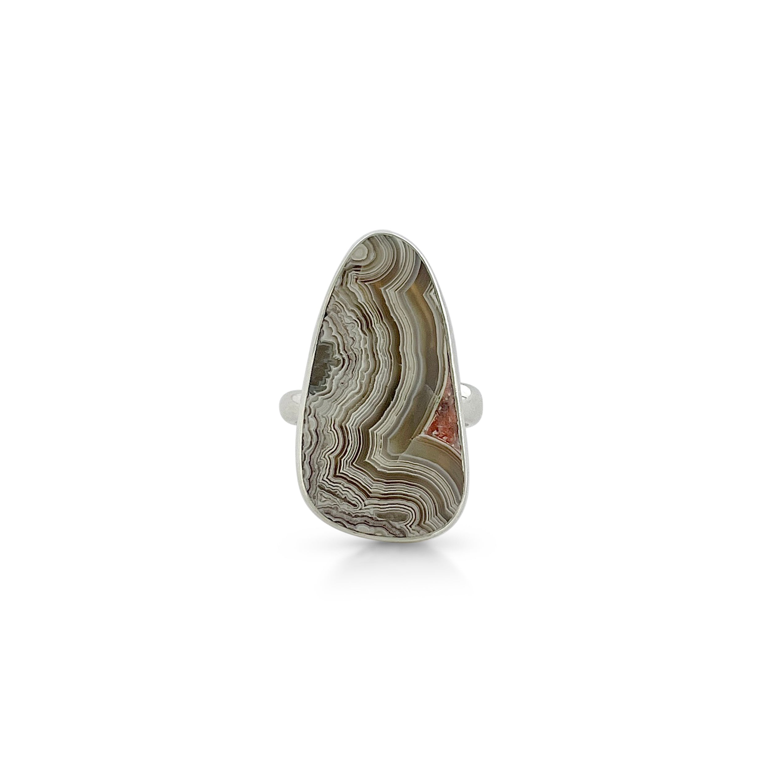 Crazy Lace Agate Ring-(CLA-2-10)