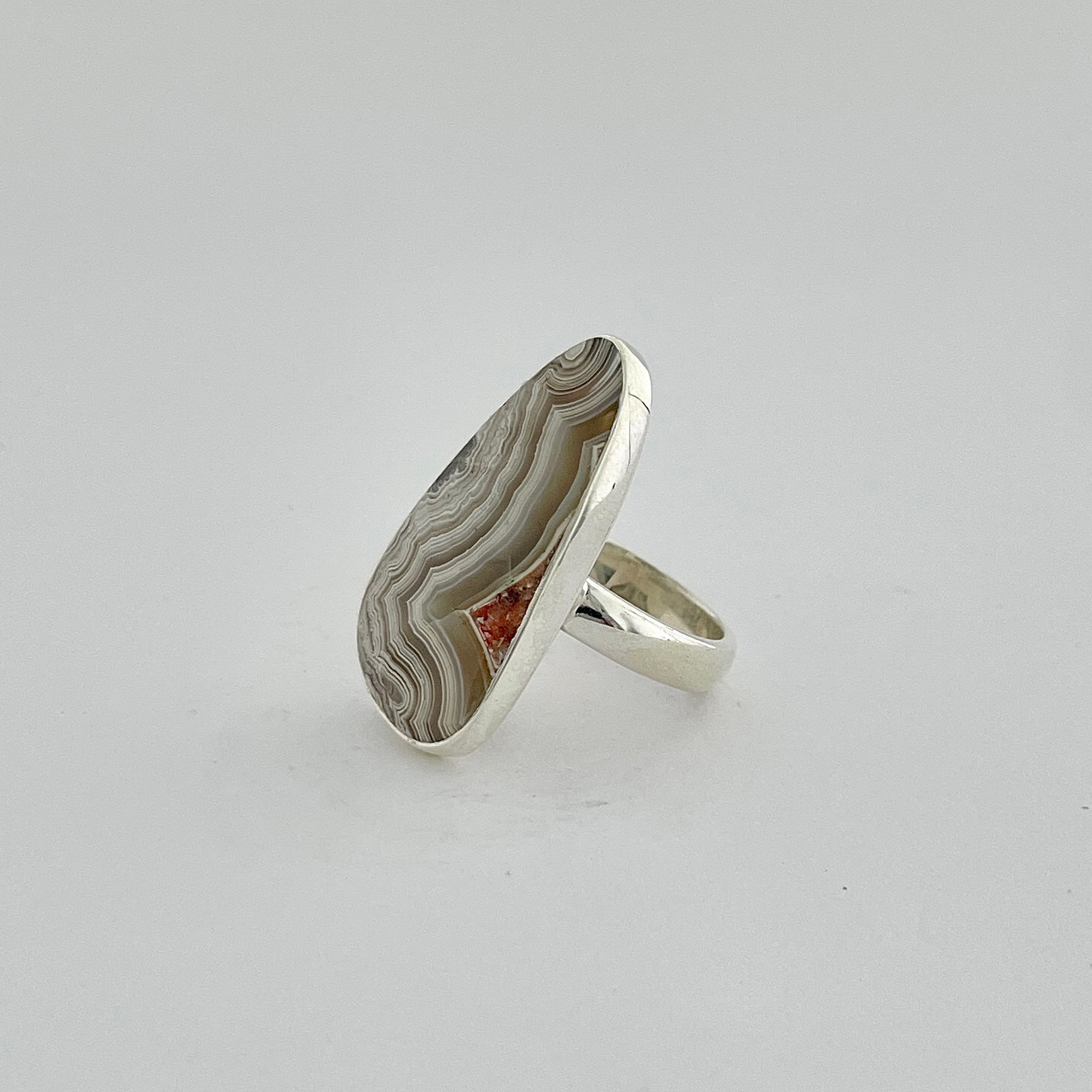 Crazy Lace Agate Ring-(CLA-2-10)