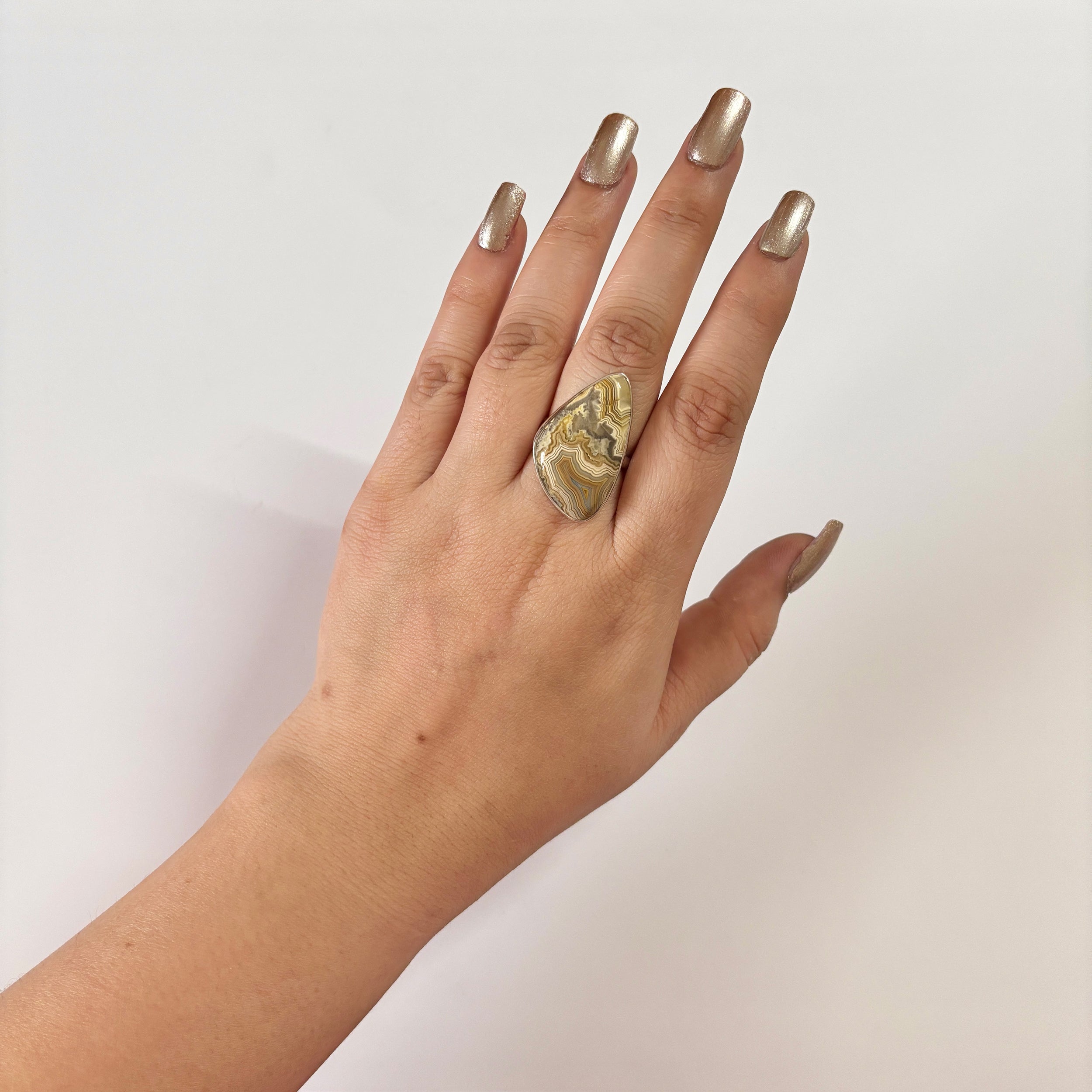 Crazy Lace Agate Ring-(CLA-2-11)