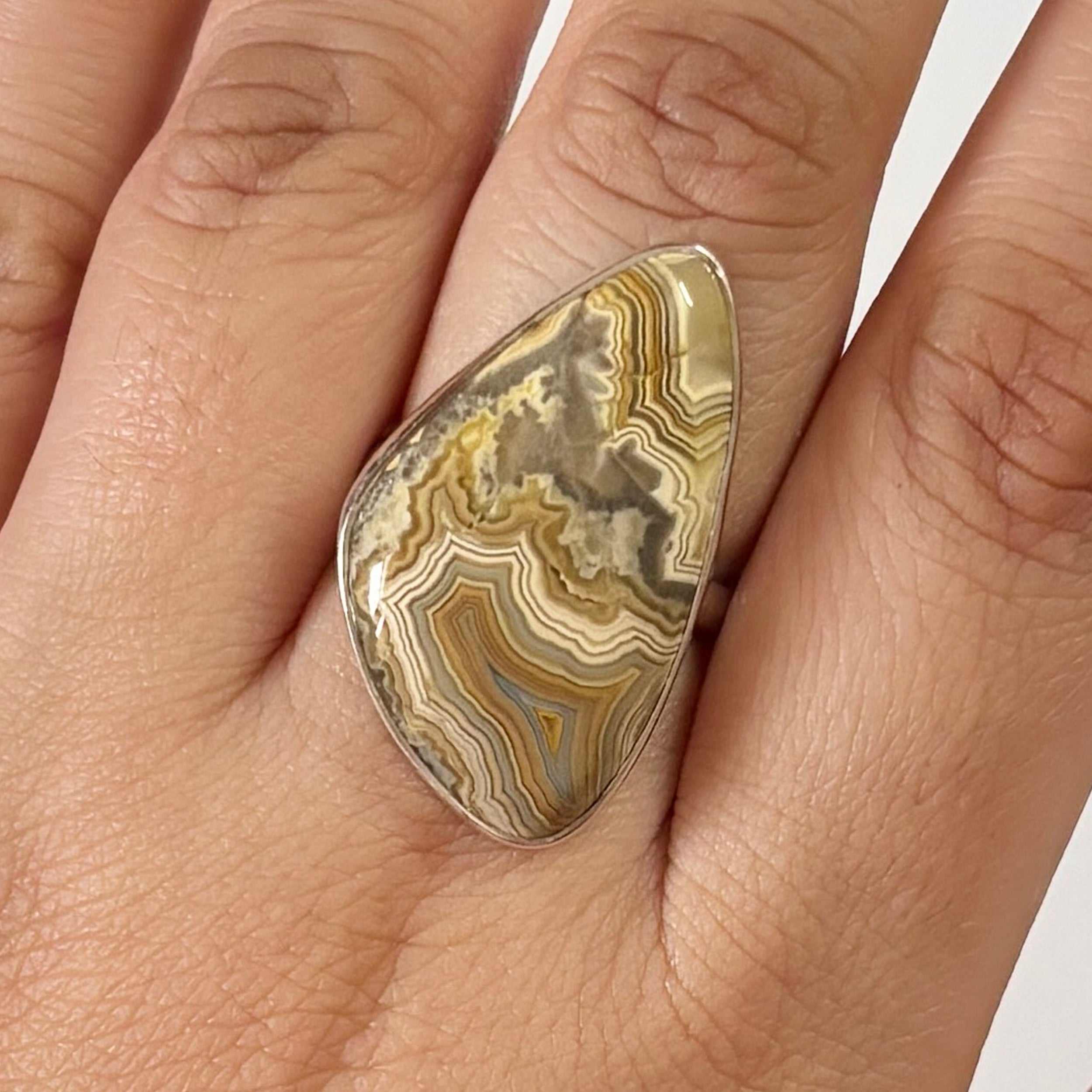 Crazy Lace Agate Ring-(CLA-2-11)
