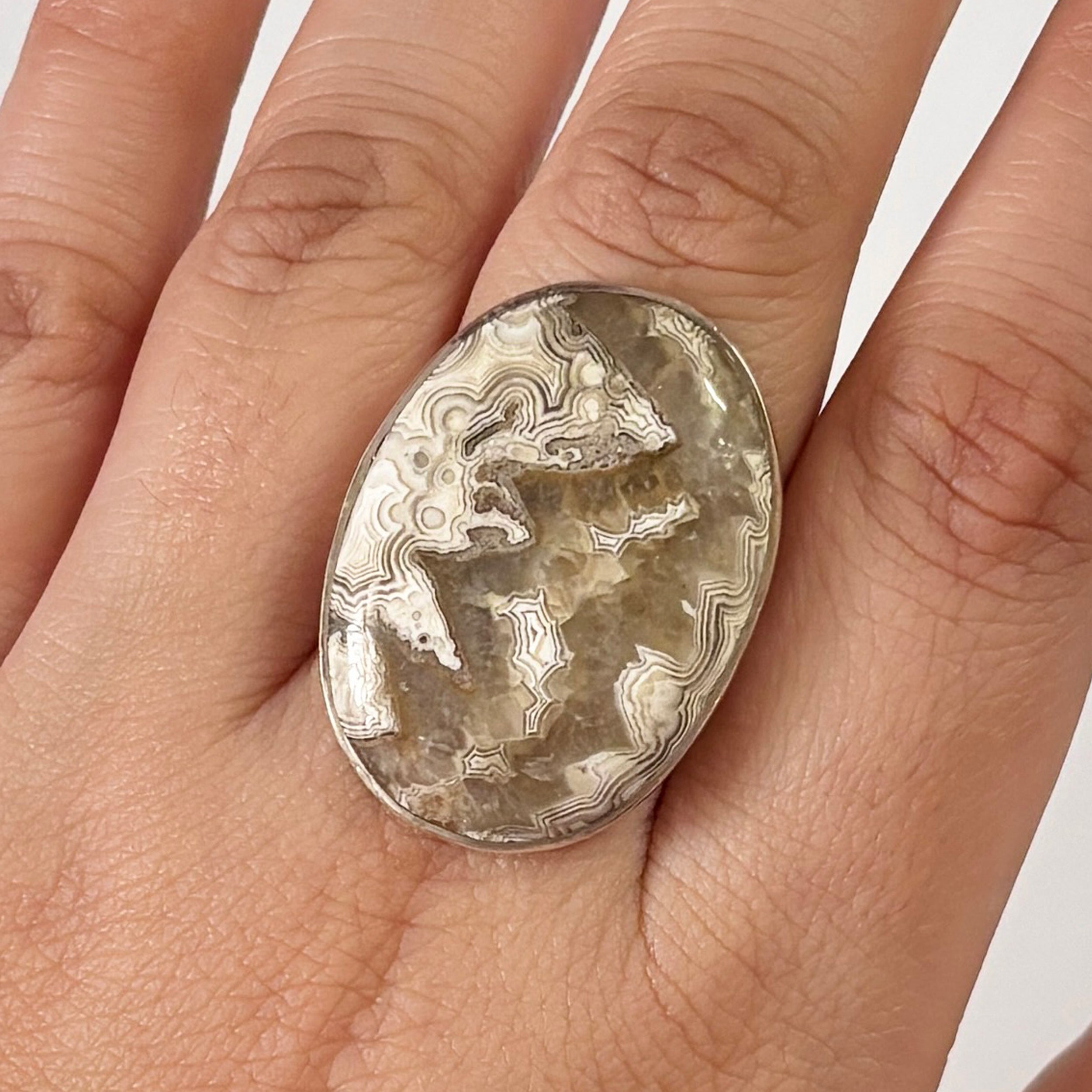Crazy Lace Agate Ring-(CLA-2-13)