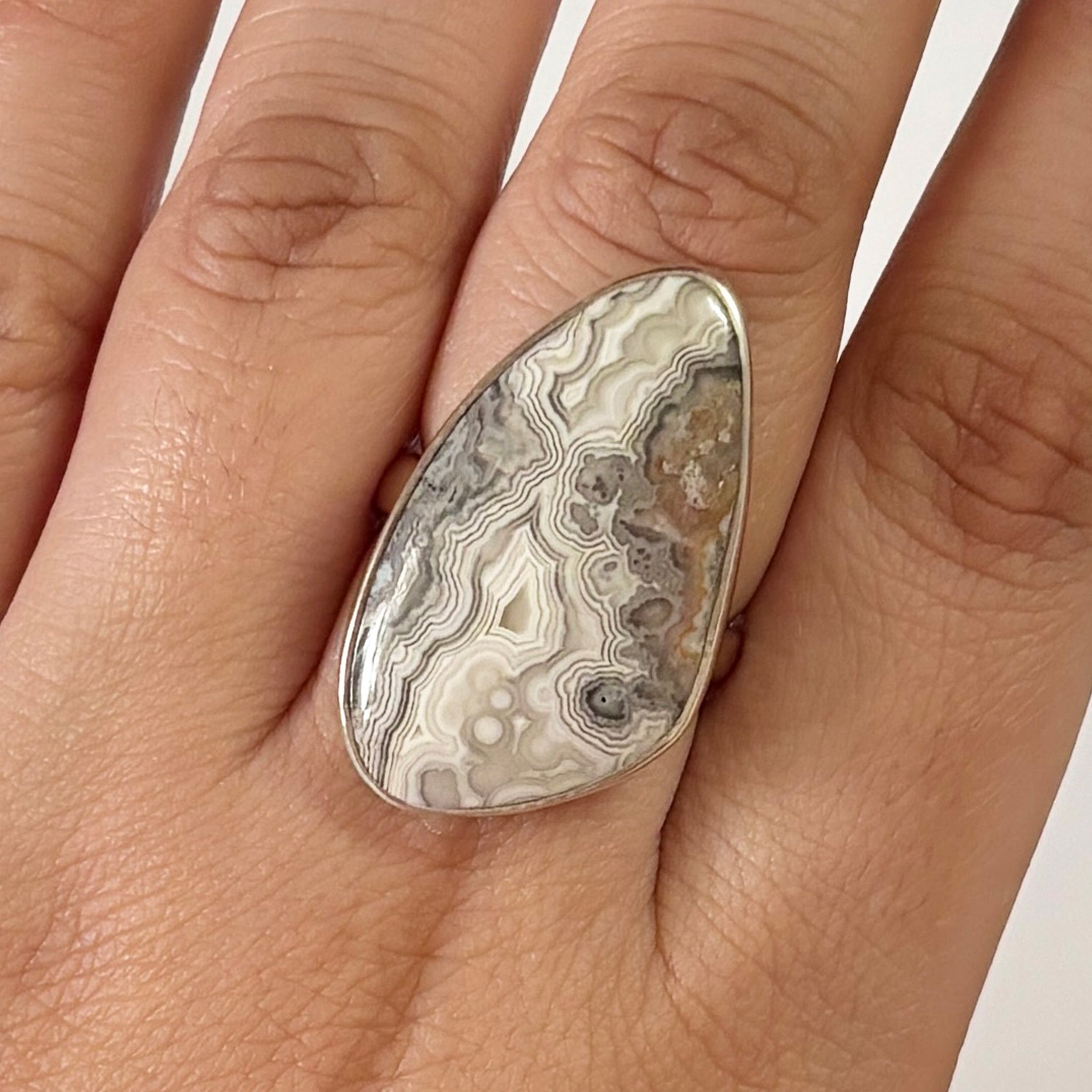 Crazy Lace Agate Ring-(CLA-2-15)