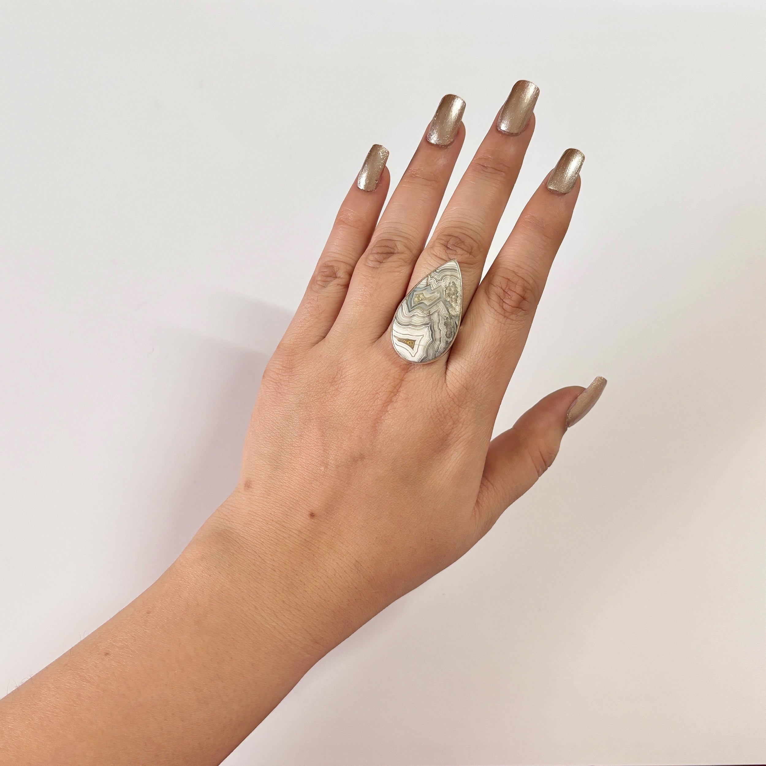 Crazy Lace Agate Ring-(CLA-2-16)