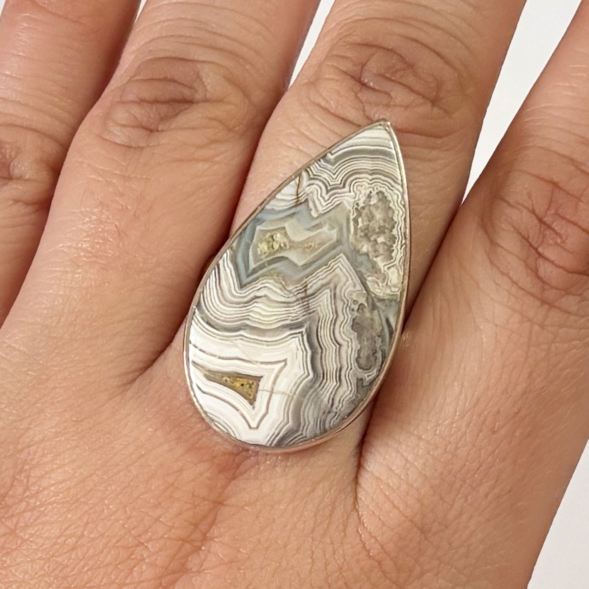 Crazy Lace Agate Ring-(CLA-2-16)