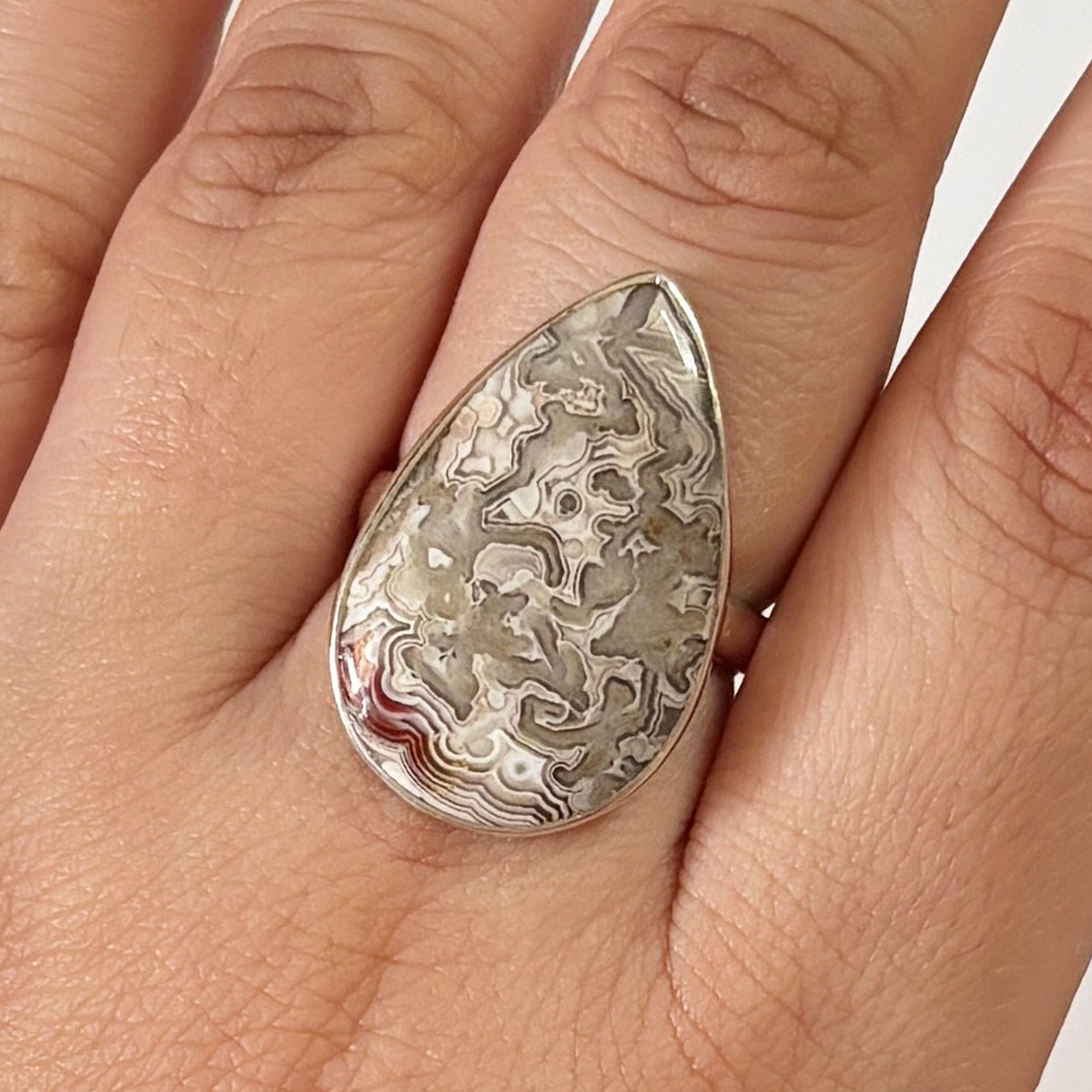 Crazy Lace Agate Ring-(CLA-2-17)