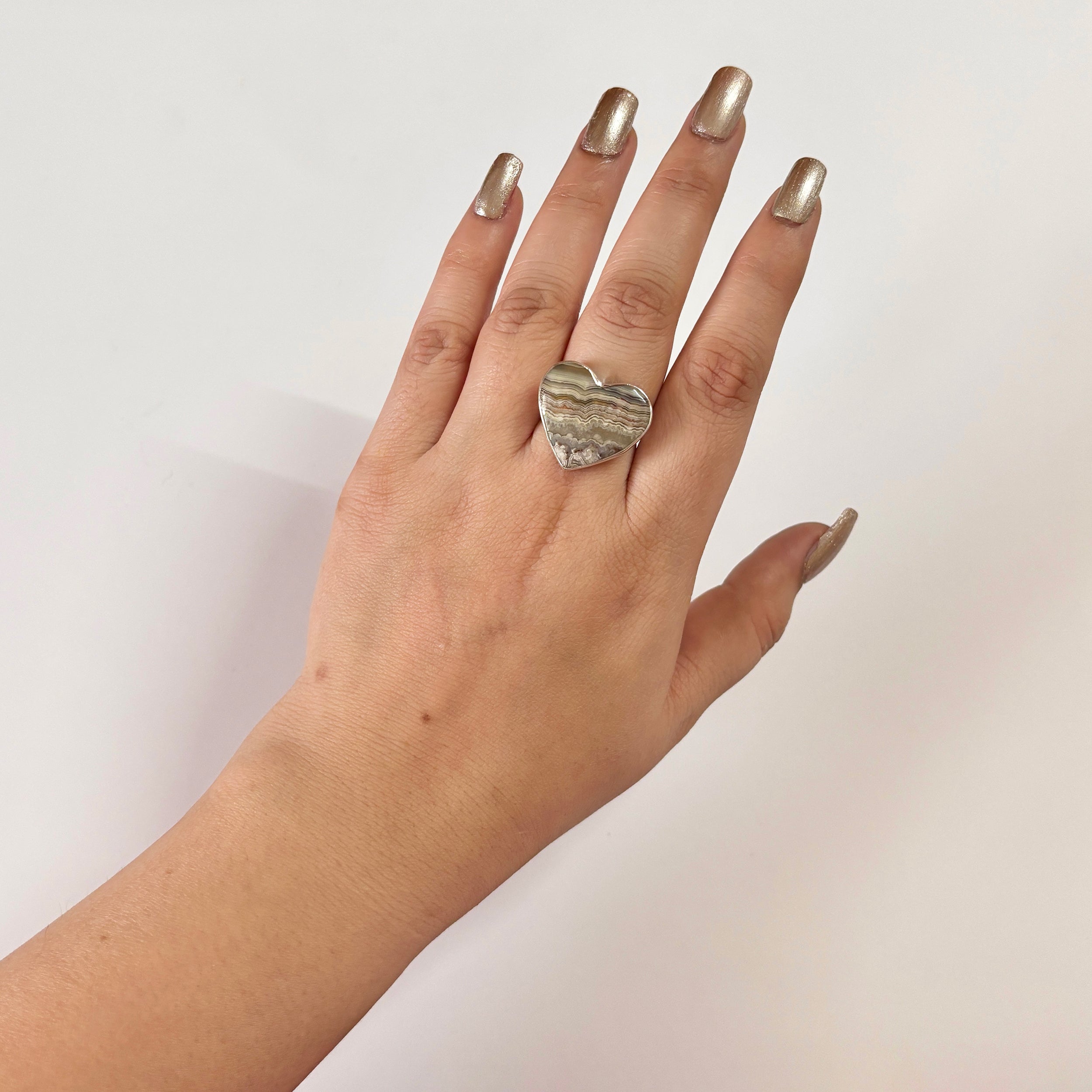 Crazy Lace Agate Ring-(CLA-2-2)