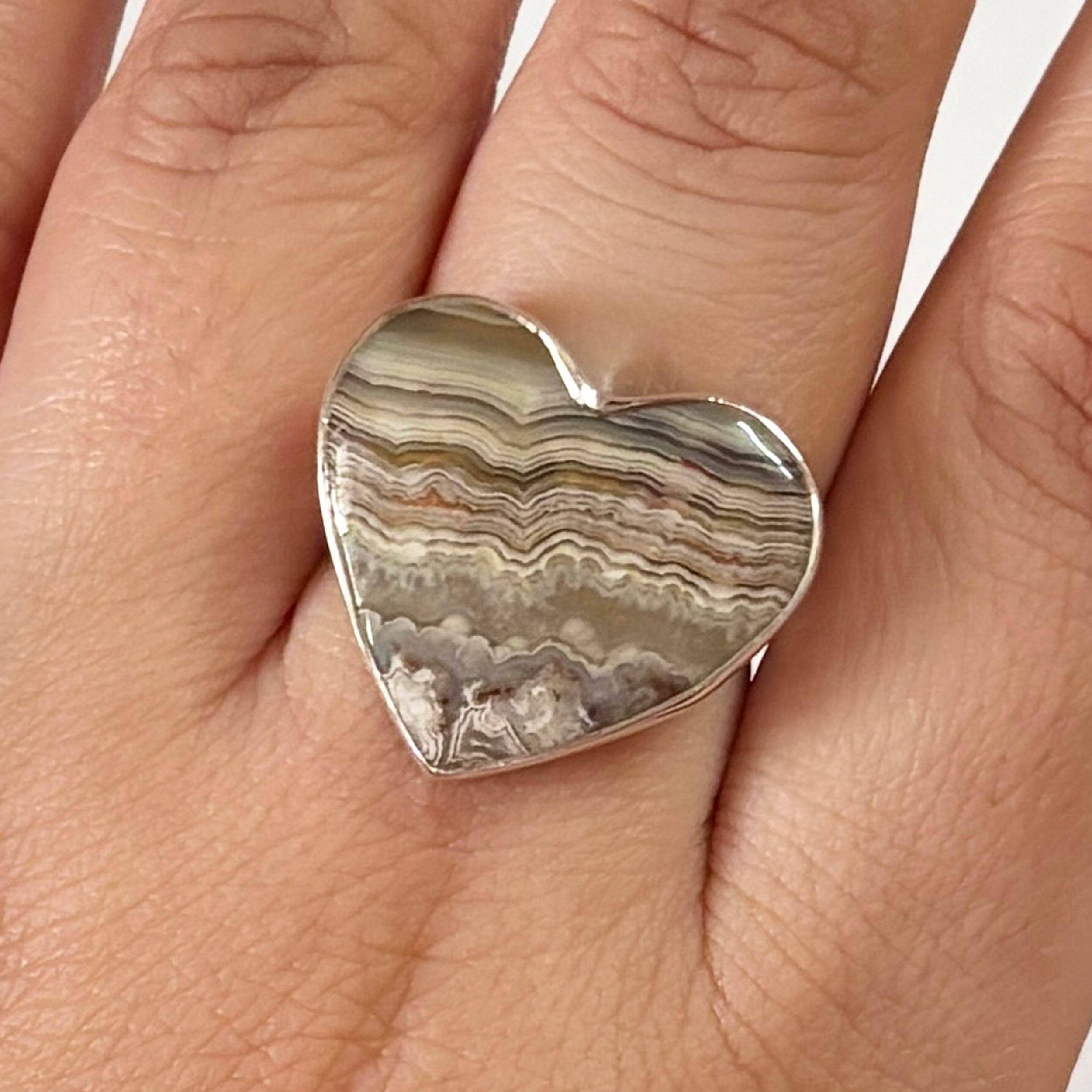 Crazy Lace Agate Ring-(CLA-2-2)