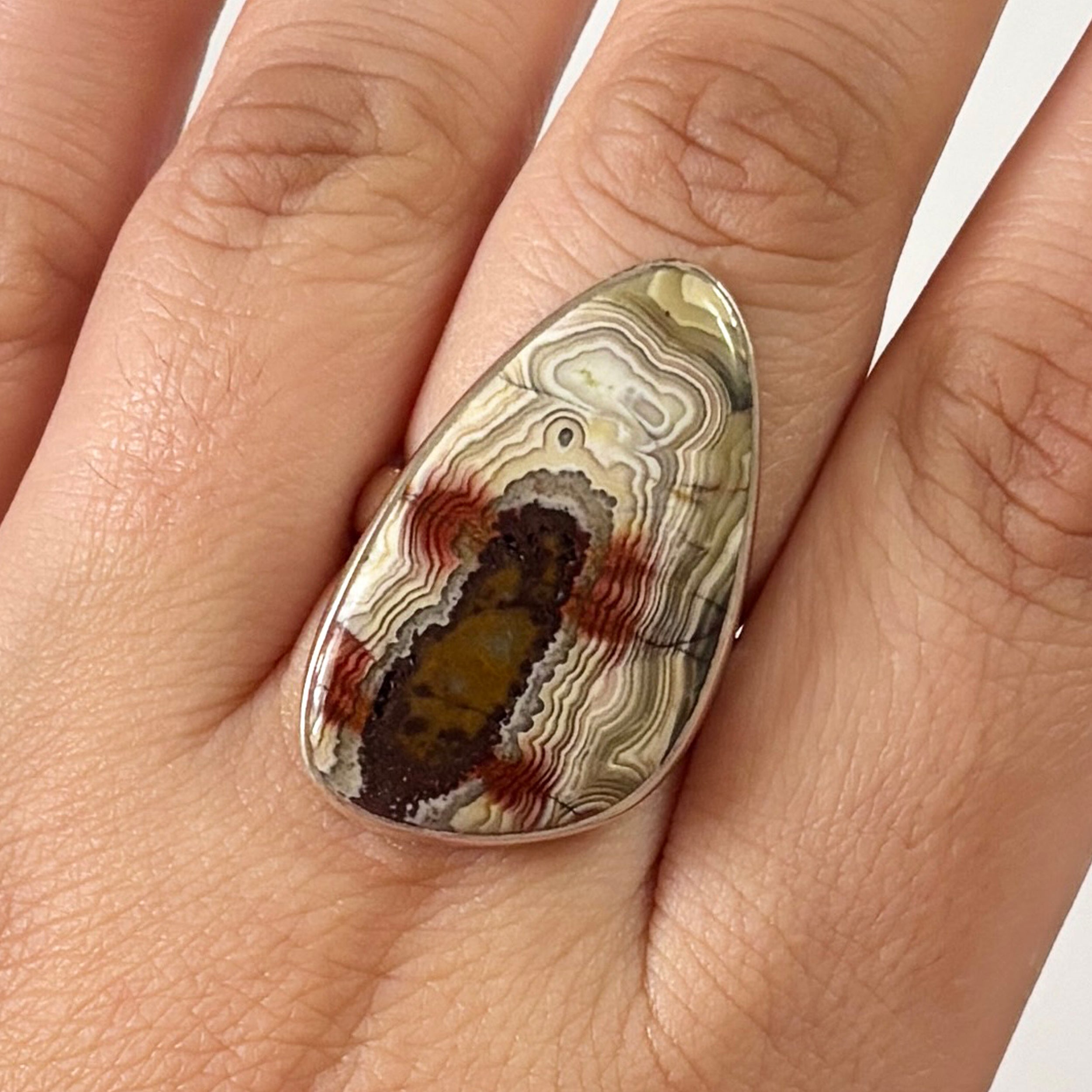 Crazy Lace Agate Ring-(CLA-2-4)