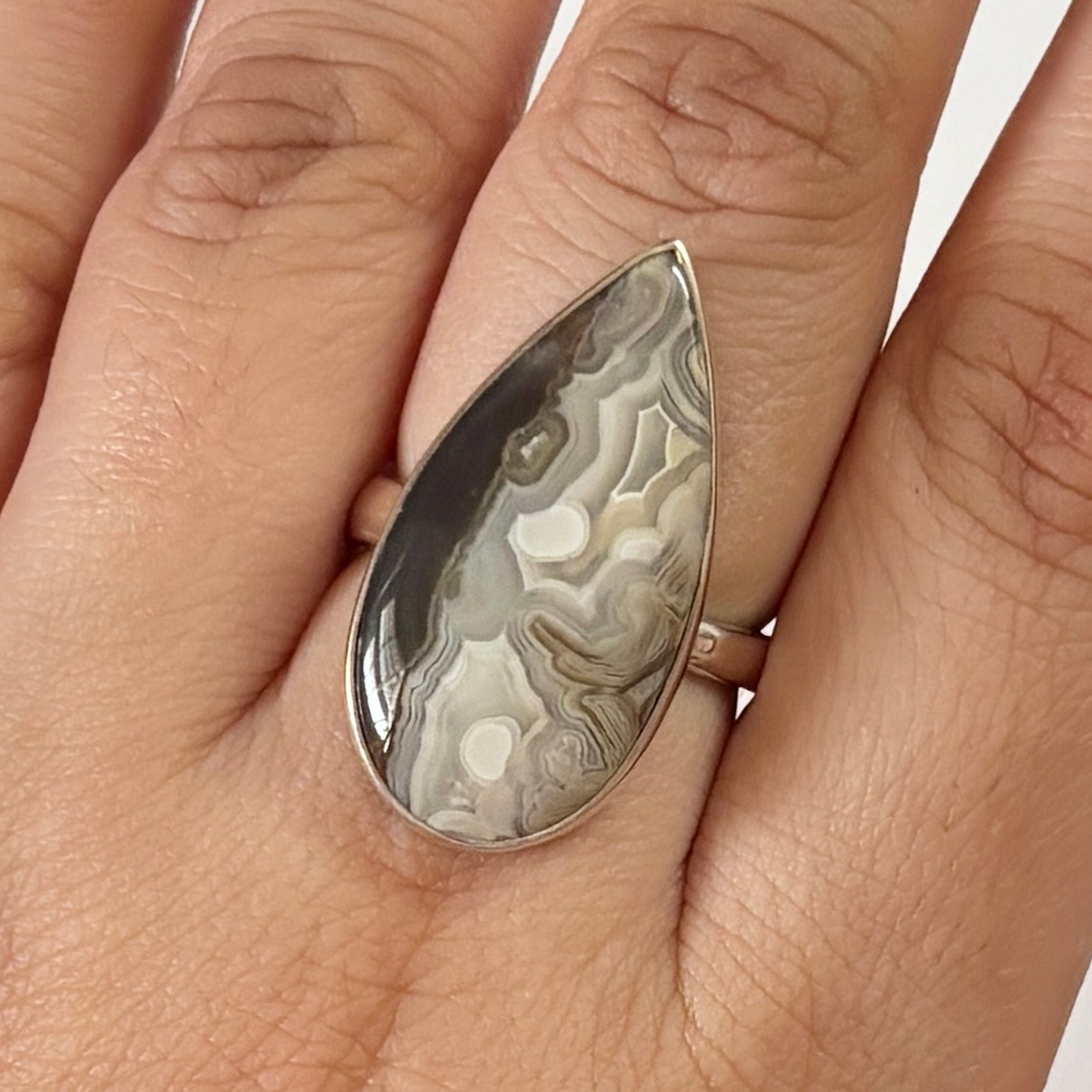 Crazy Lace Agate Ring-(CLA-2-5)