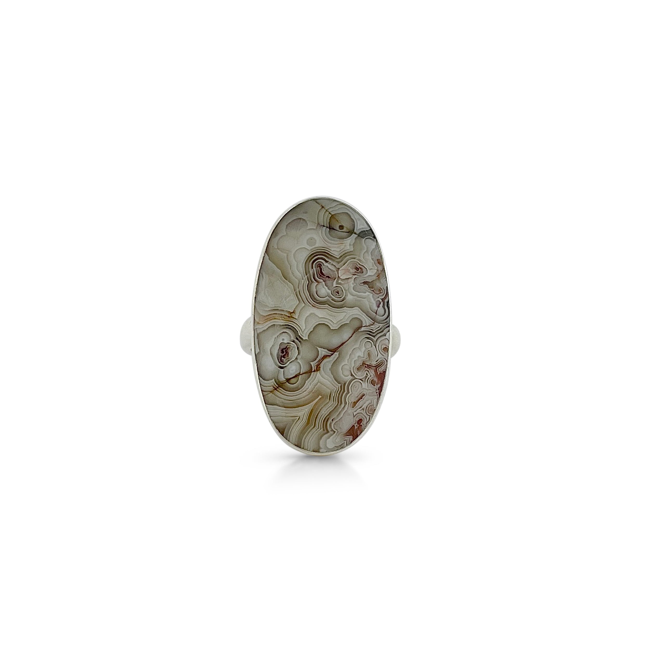 Crazy Lace Agate Ring-(CLA-2-6)