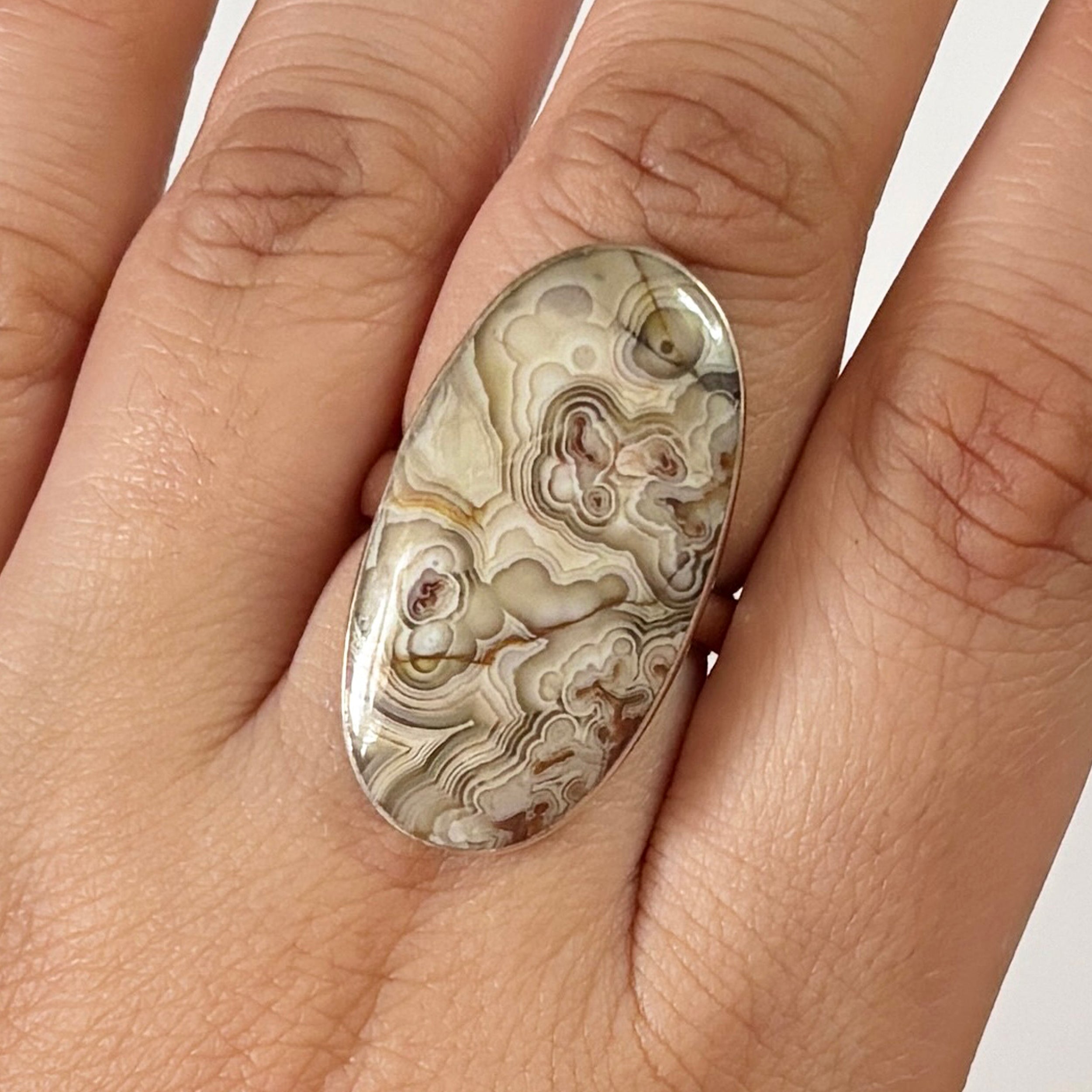 Crazy Lace Agate Ring-(CLA-2-6)