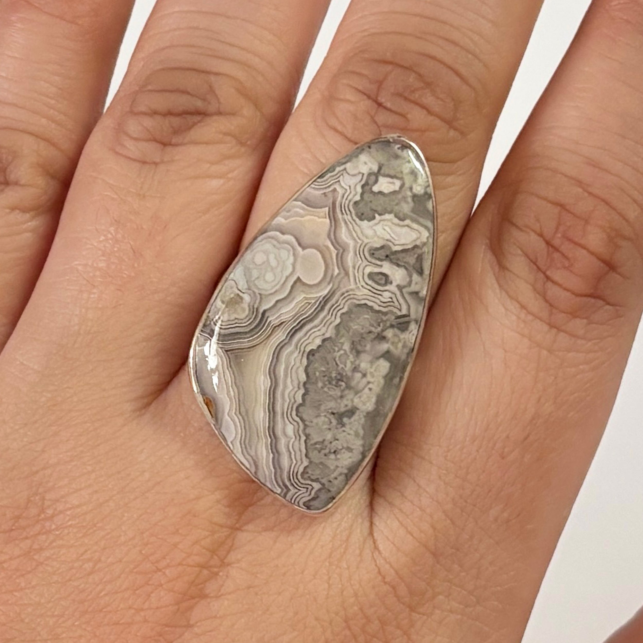 Crazy Lace Agate Ring-(CLA-2-7)