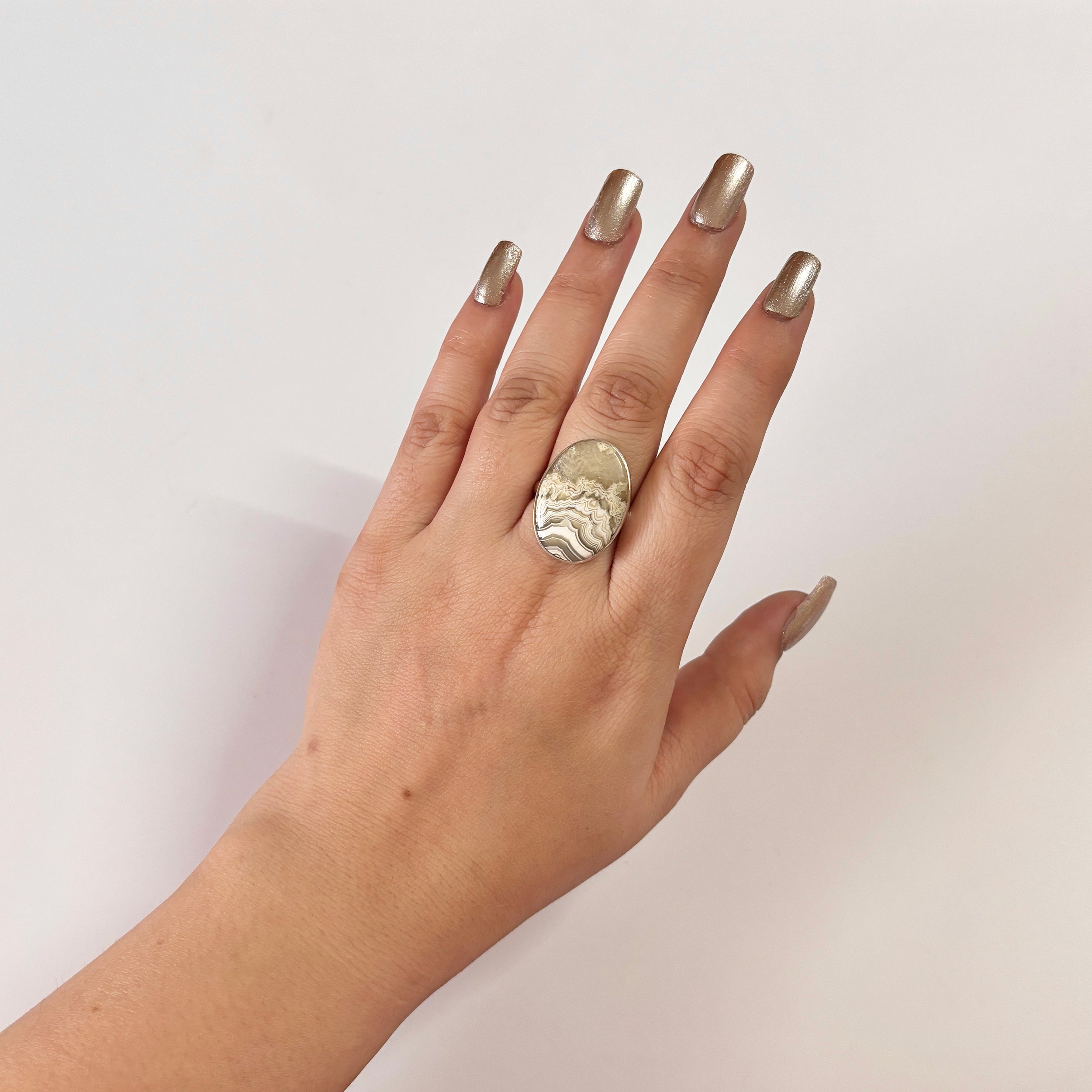 Crazy Lace Agate Ring-(CLA-2-9)