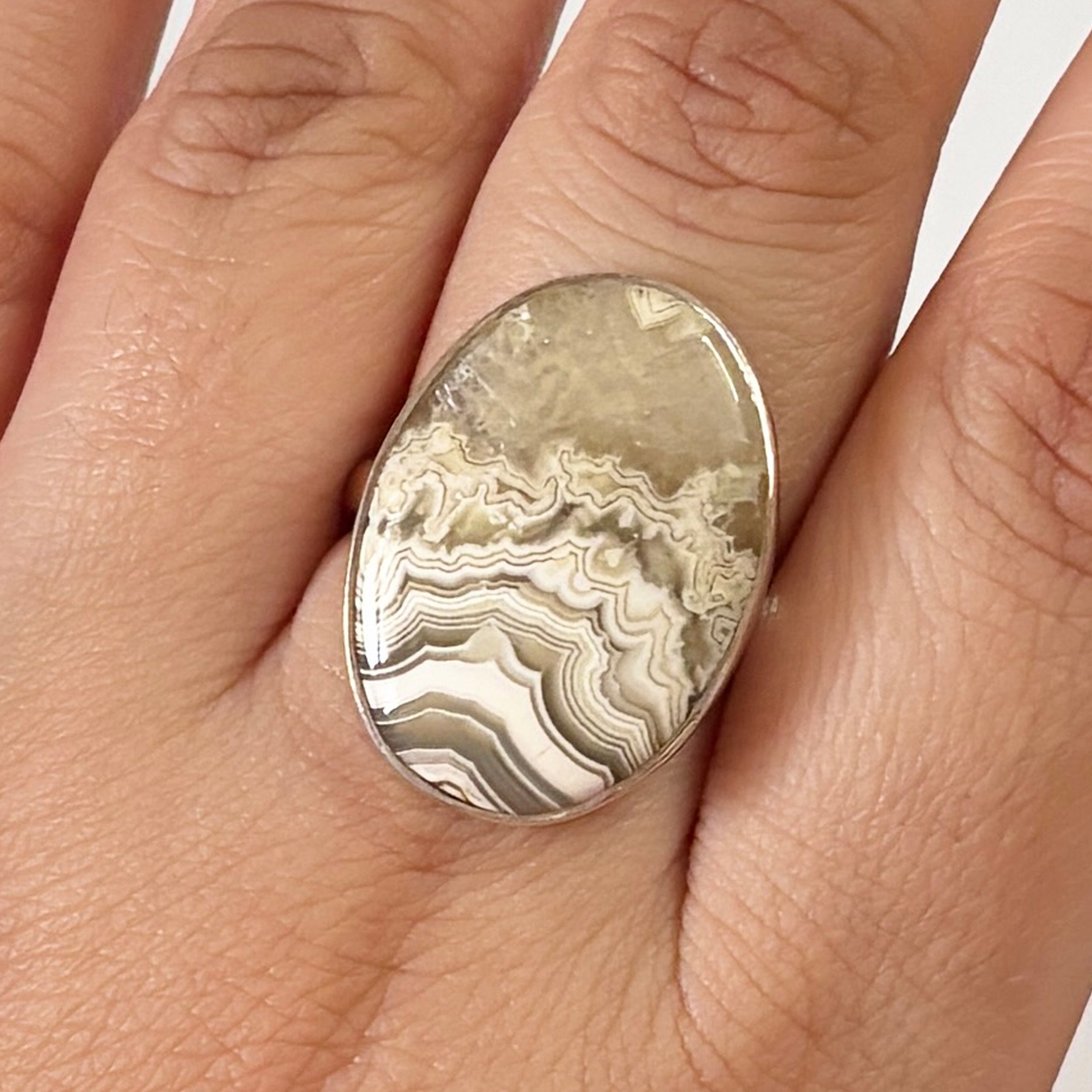 Crazy Lace Agate Ring-(CLA-2-9)