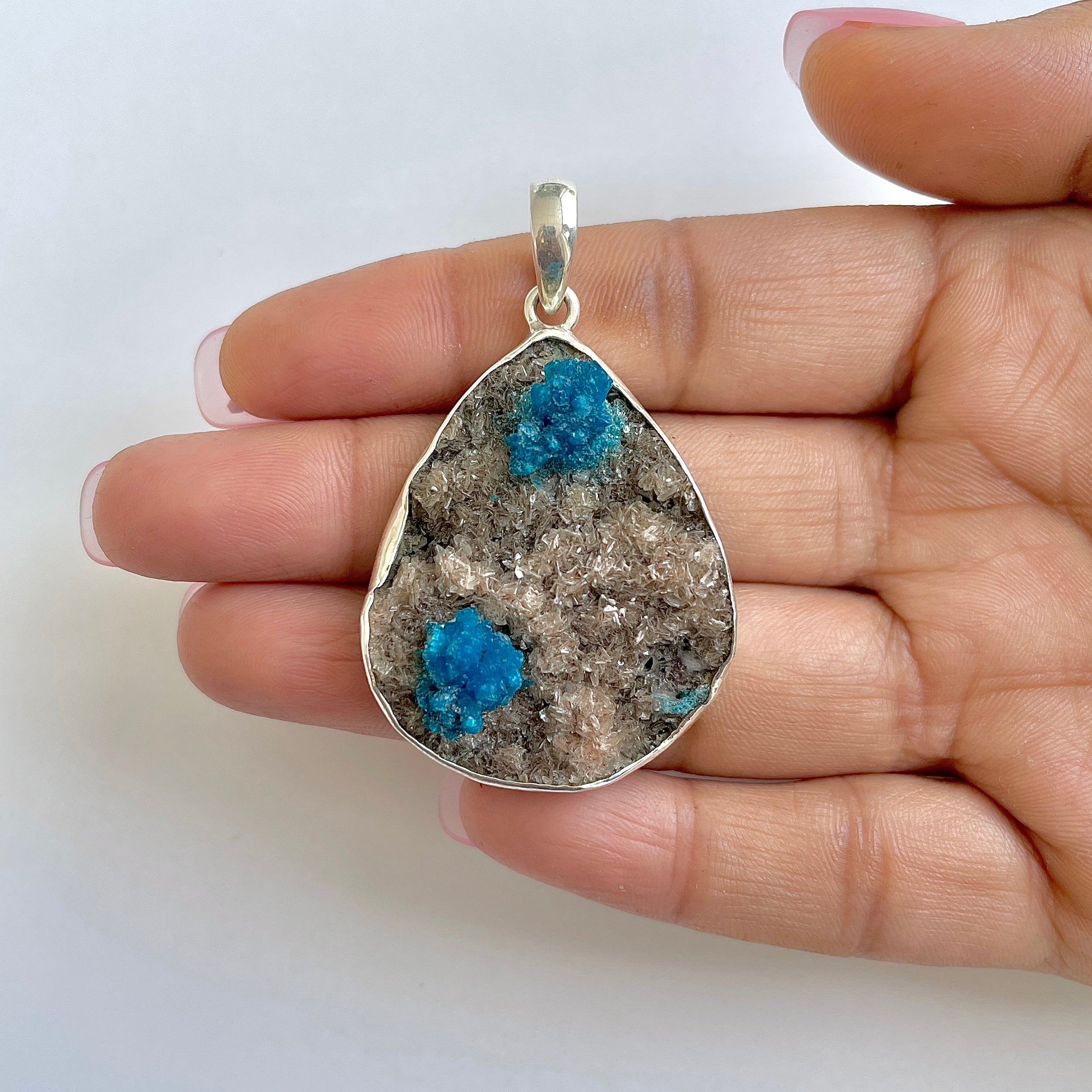 Cavansite Pendant-(CVS-1-17)