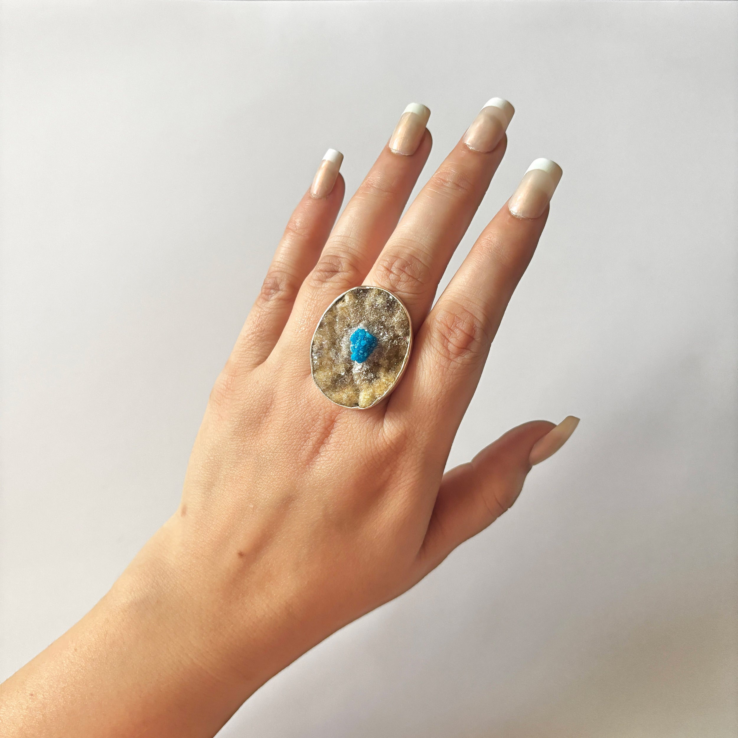 Cavansite Ring-(CVS-2-1)
