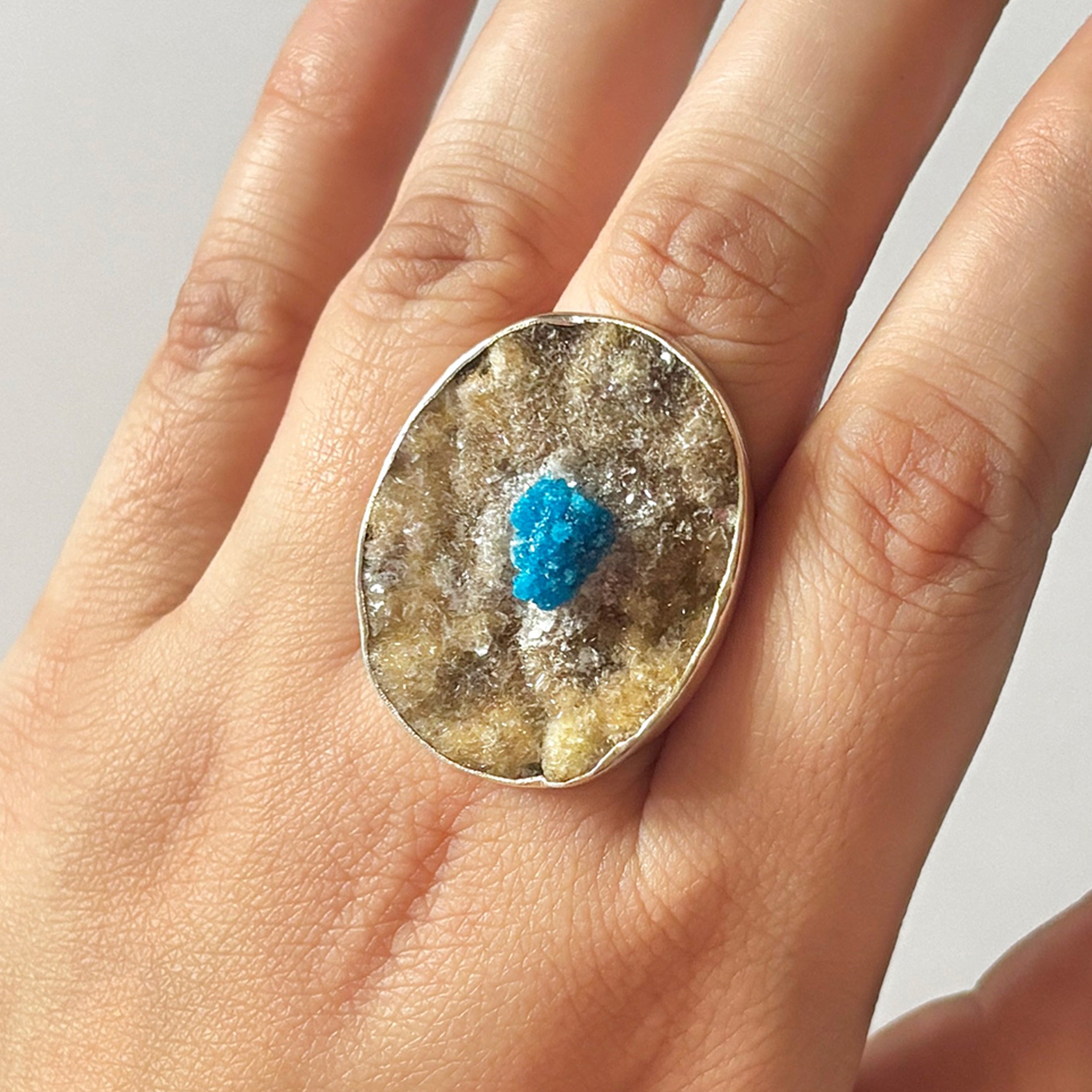 Cavansite Ring-(CVS-2-1)