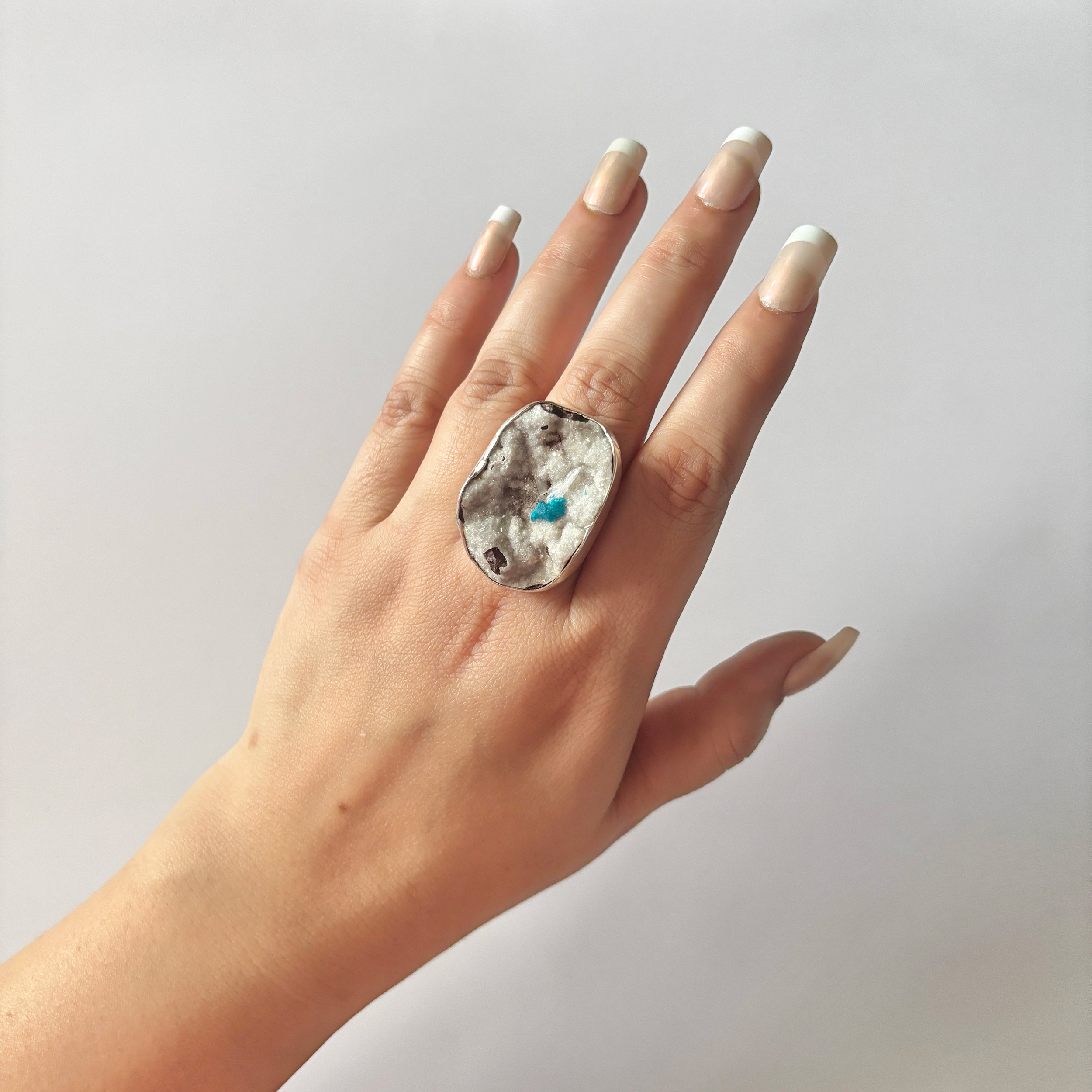 Cavansite Ring-(CVS-2-10)