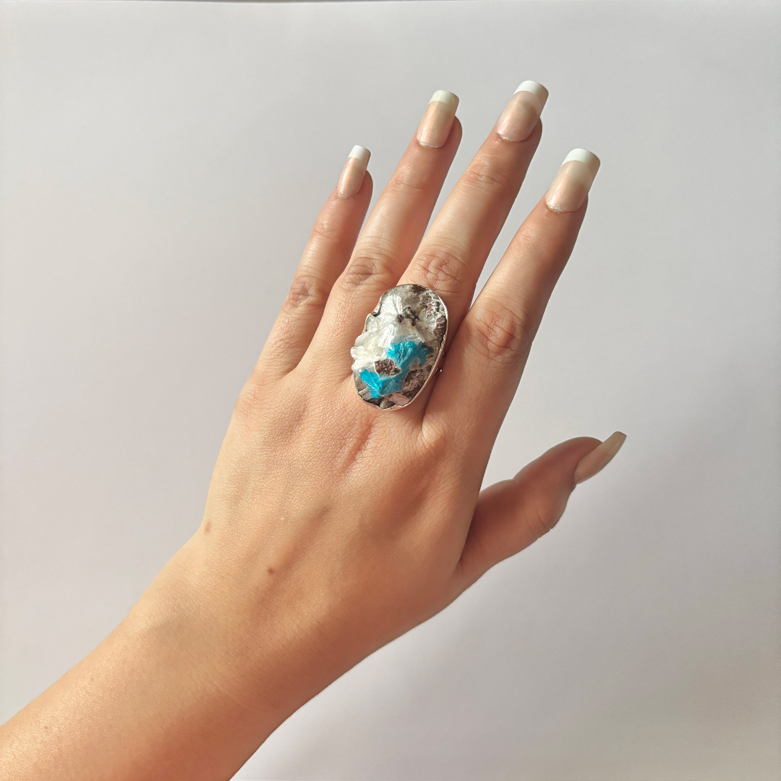 Cavansite Ring-(CVS-2-12)