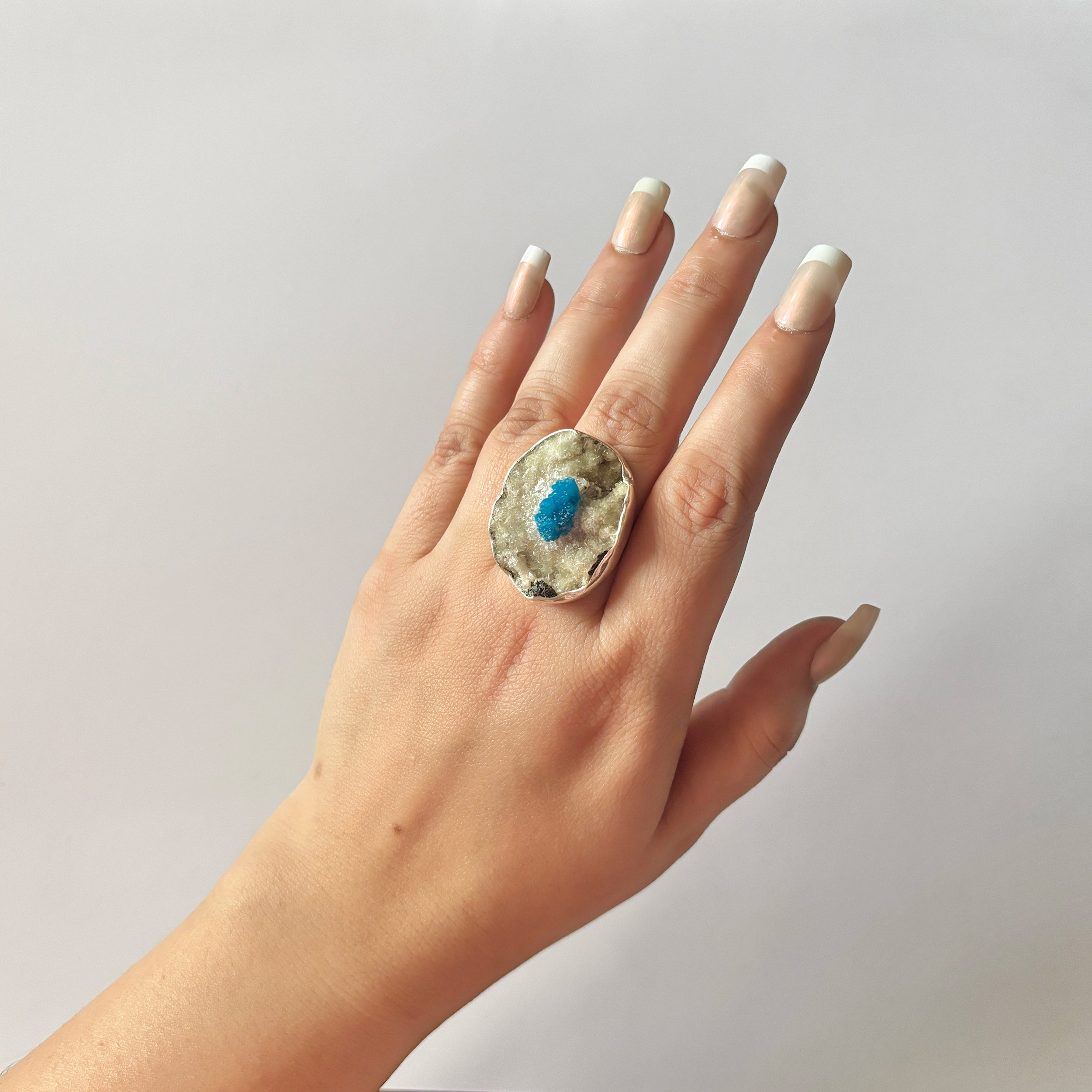 Cavansite Ring-(CVS-2-13)