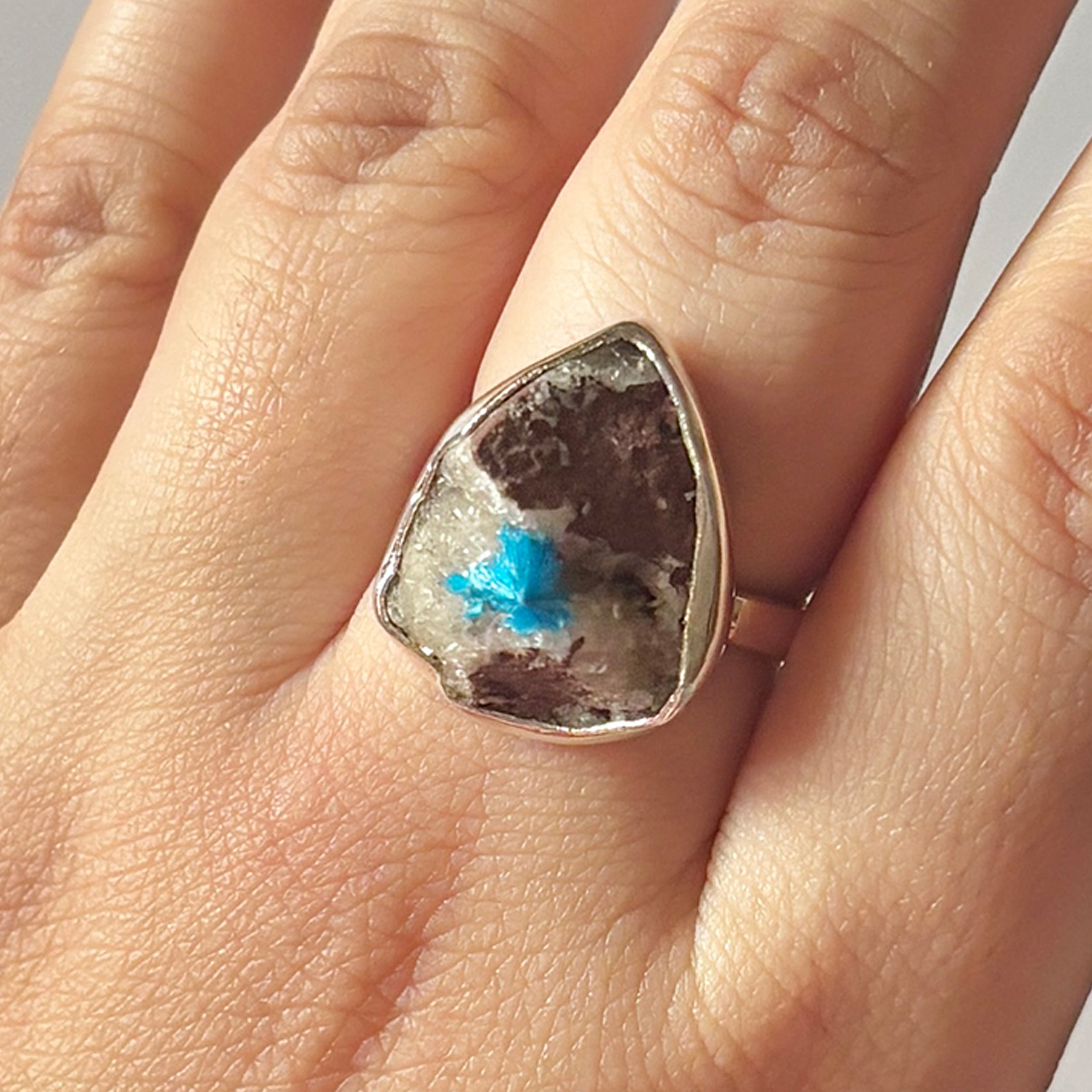 Cavansite Ring-(CVS-2-14)