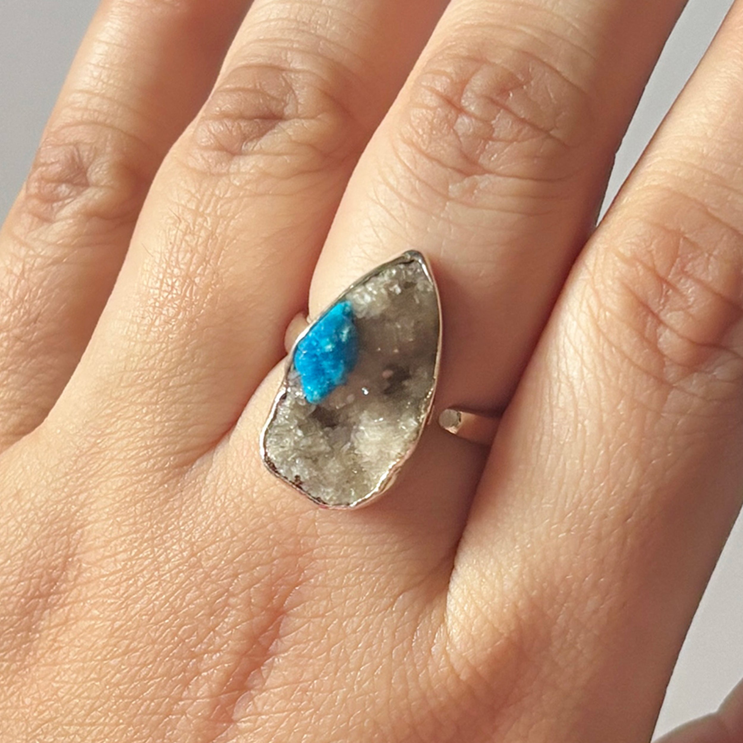 Cavansite Ring-(CVS-2-4)