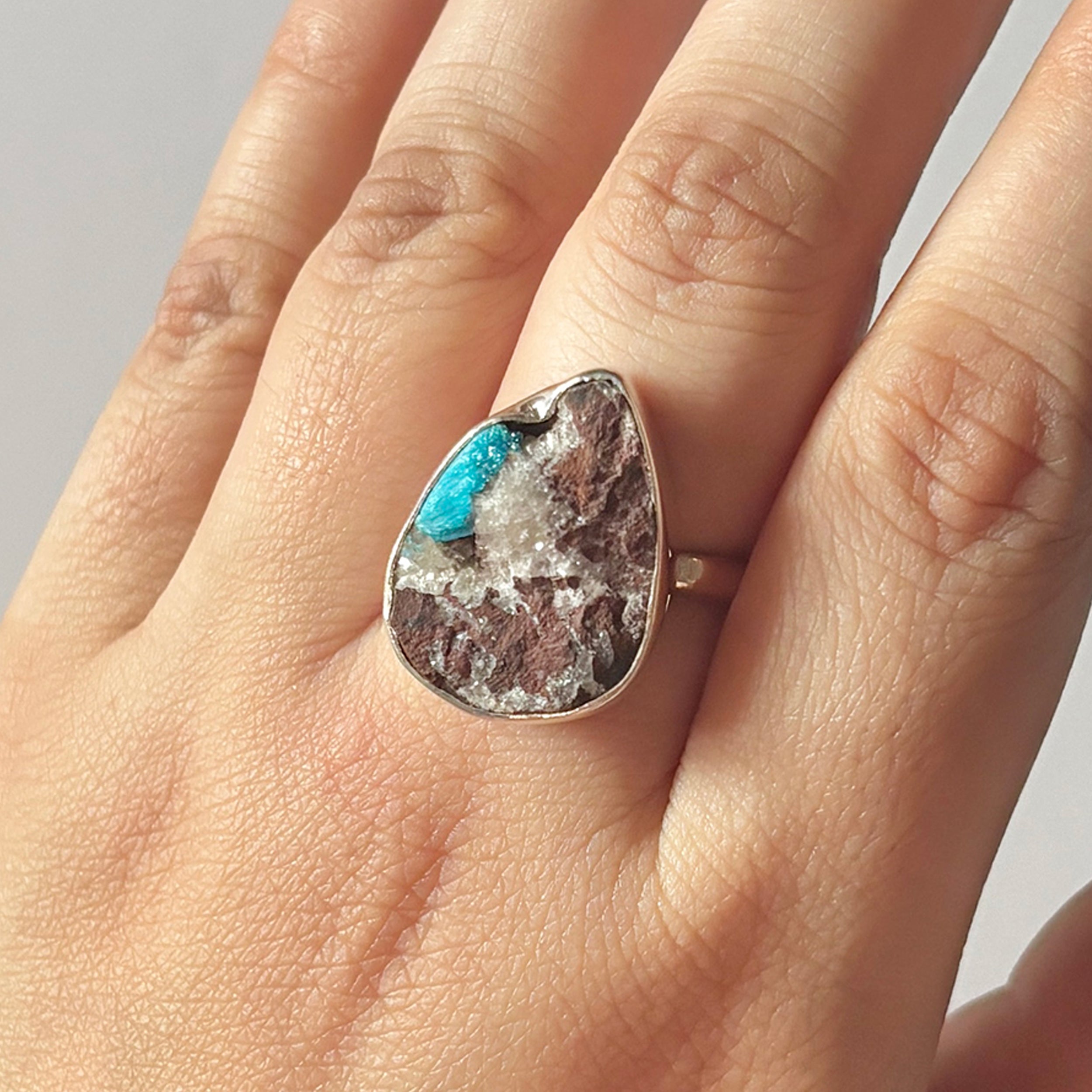 Cavansite Ring-(CVS-2-5)