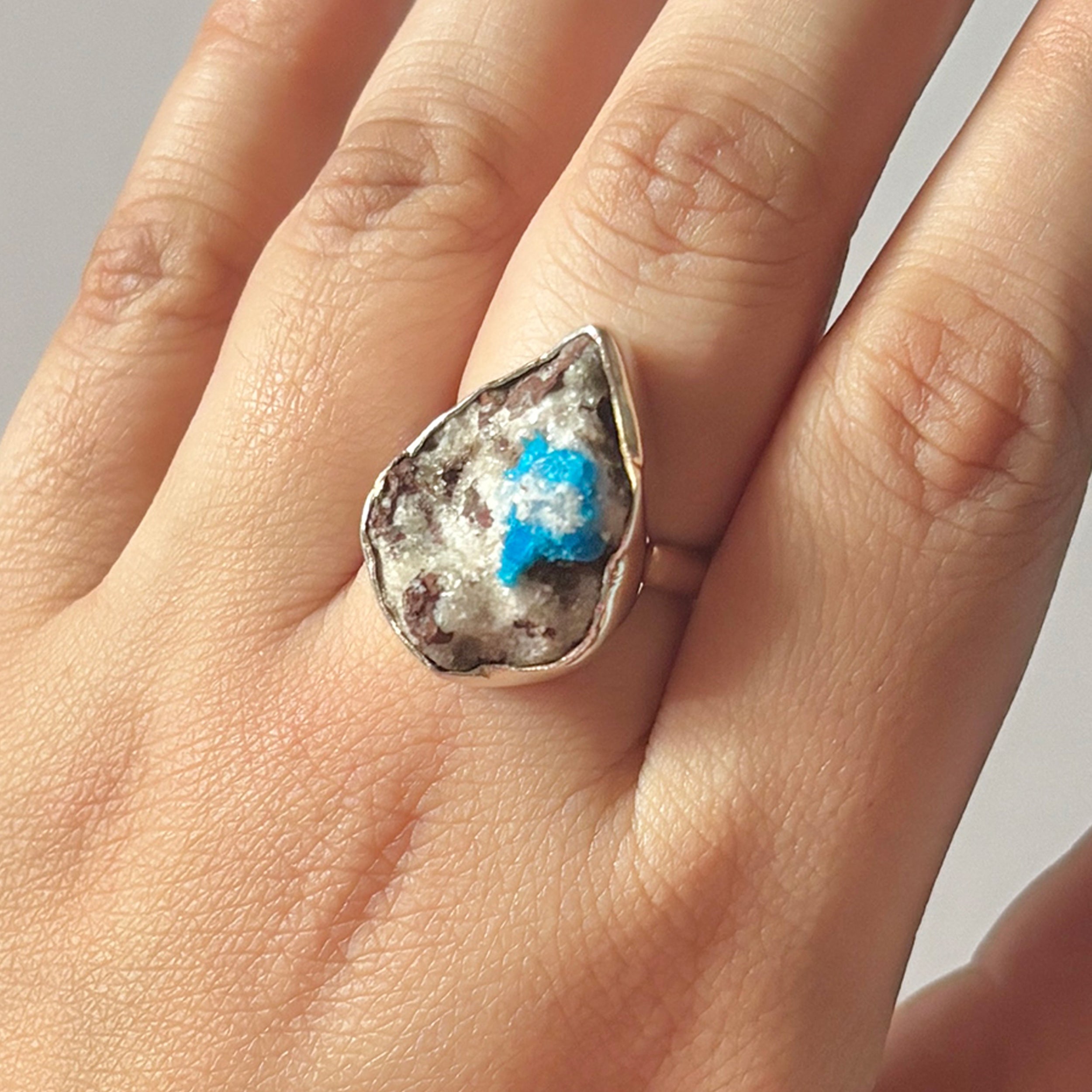 Cavansite Ring-(CVS-2-7)