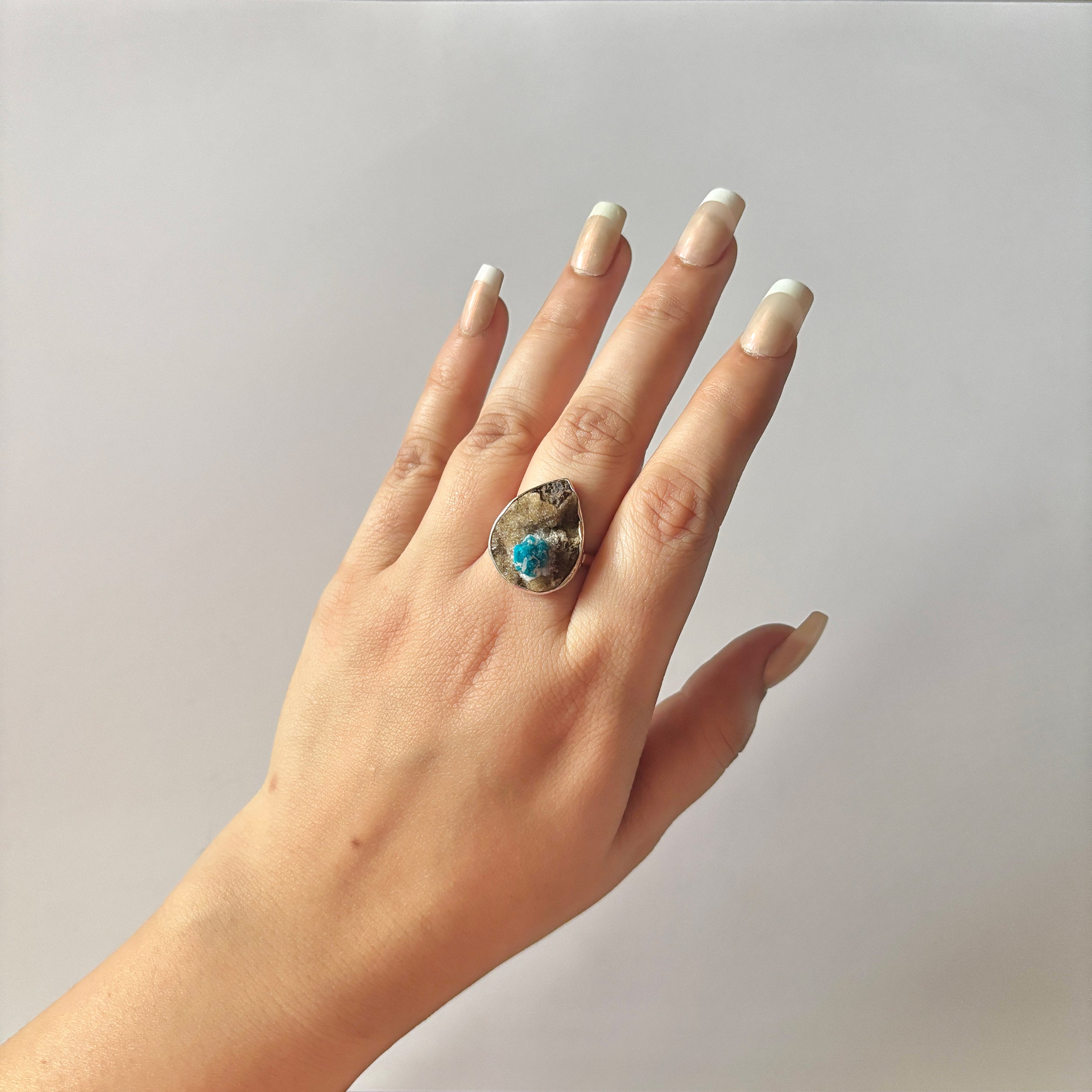 Cavansite Ring-(CVS-2-8)