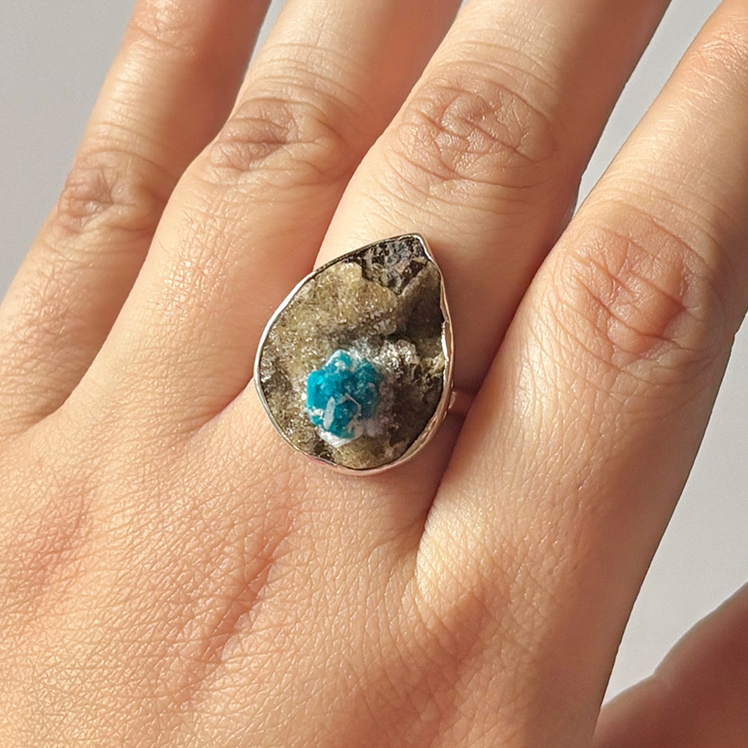 Cavansite Ring-(CVS-2-8)