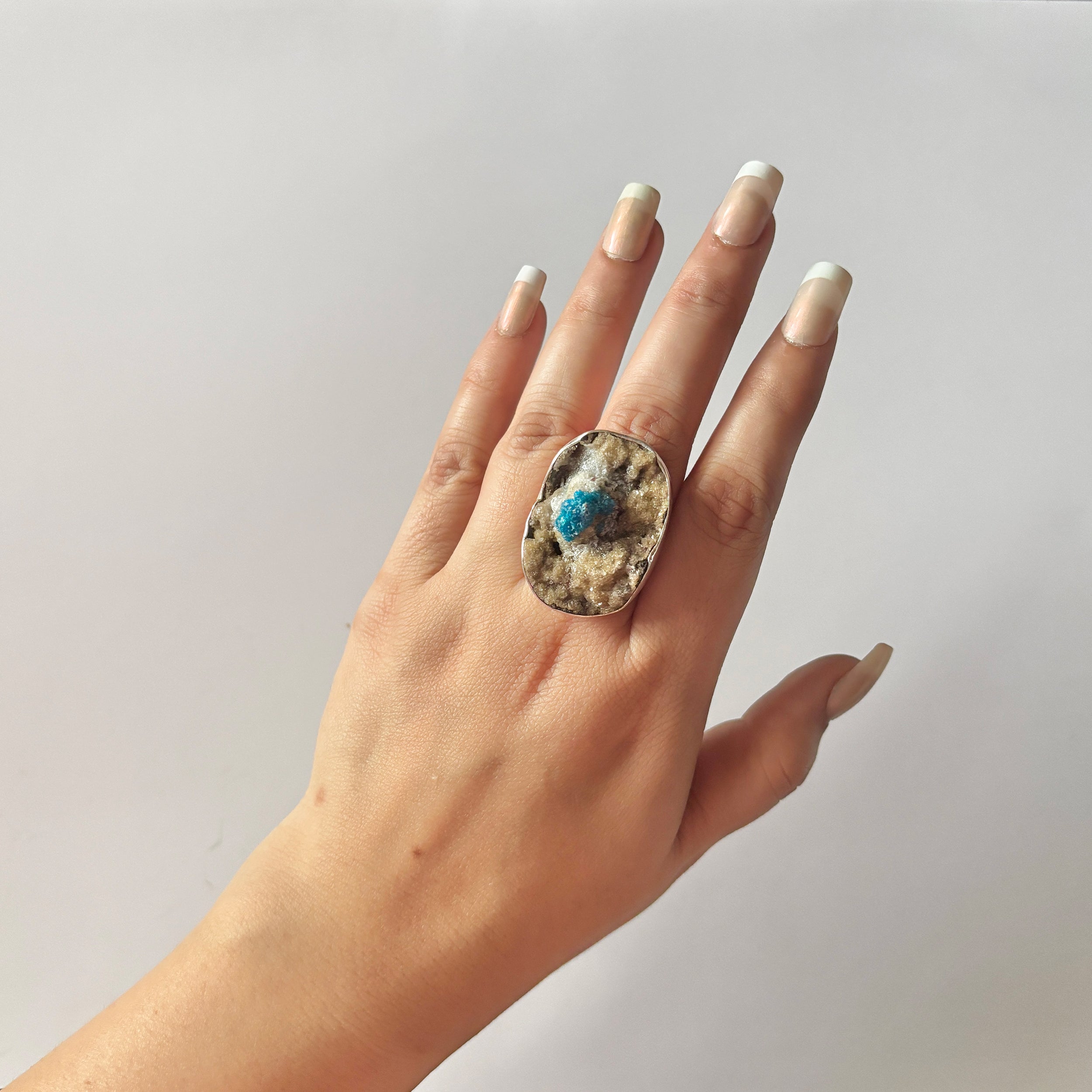 Cavansite Ring-(CVS-2-9)