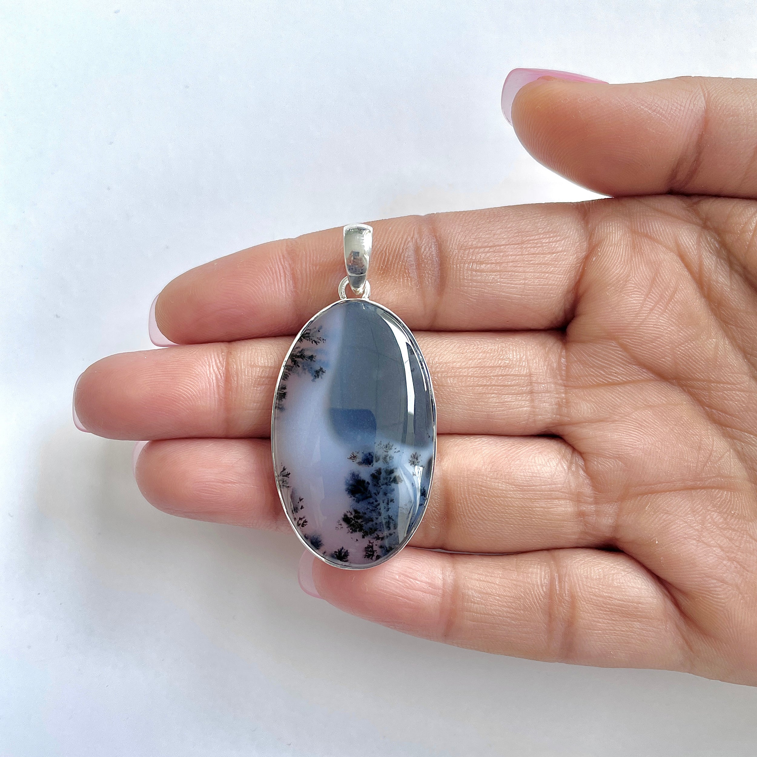 Dendritic Agate Pendant-(DDA-1-11)