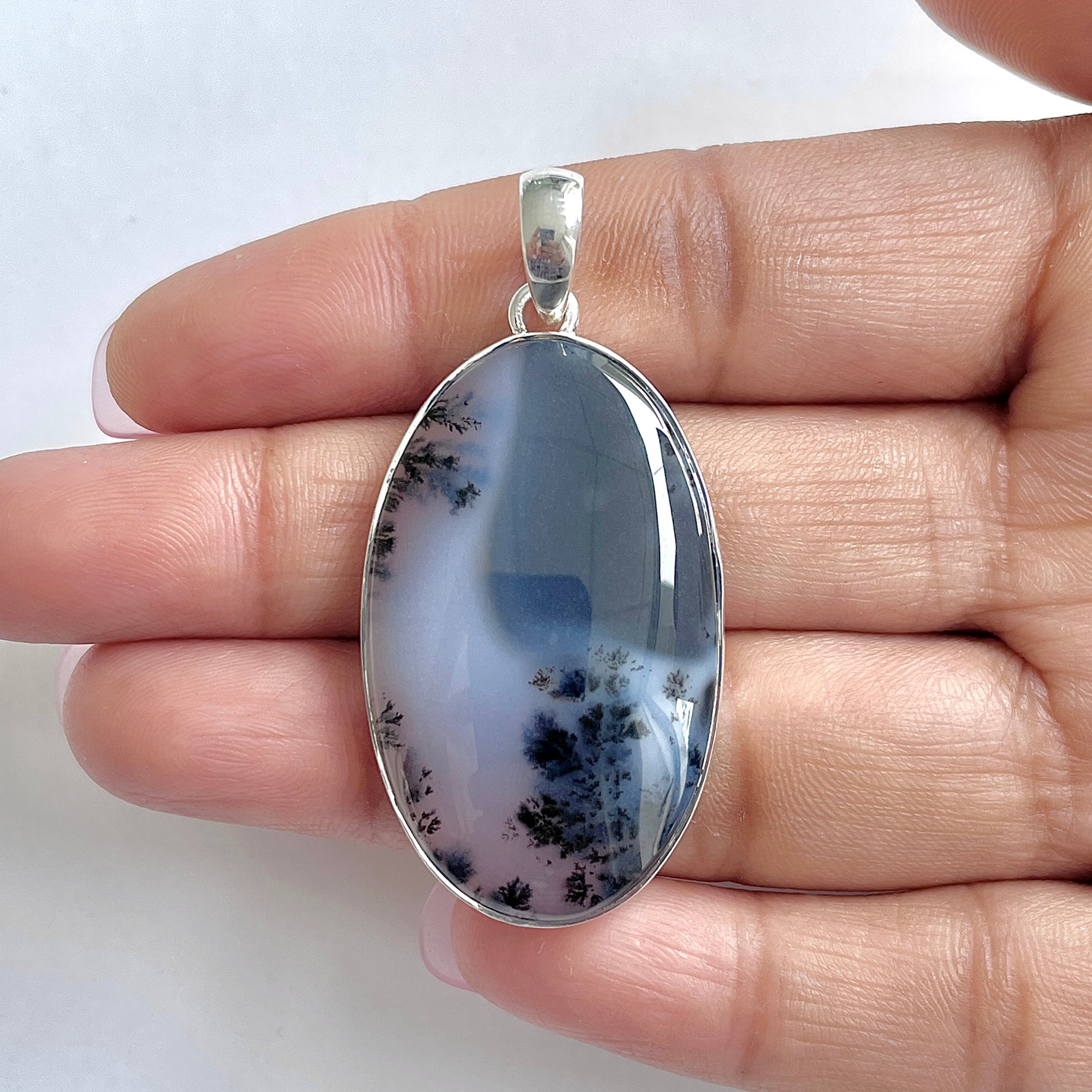 Dendritic Agate Pendant-(DDA-1-11)