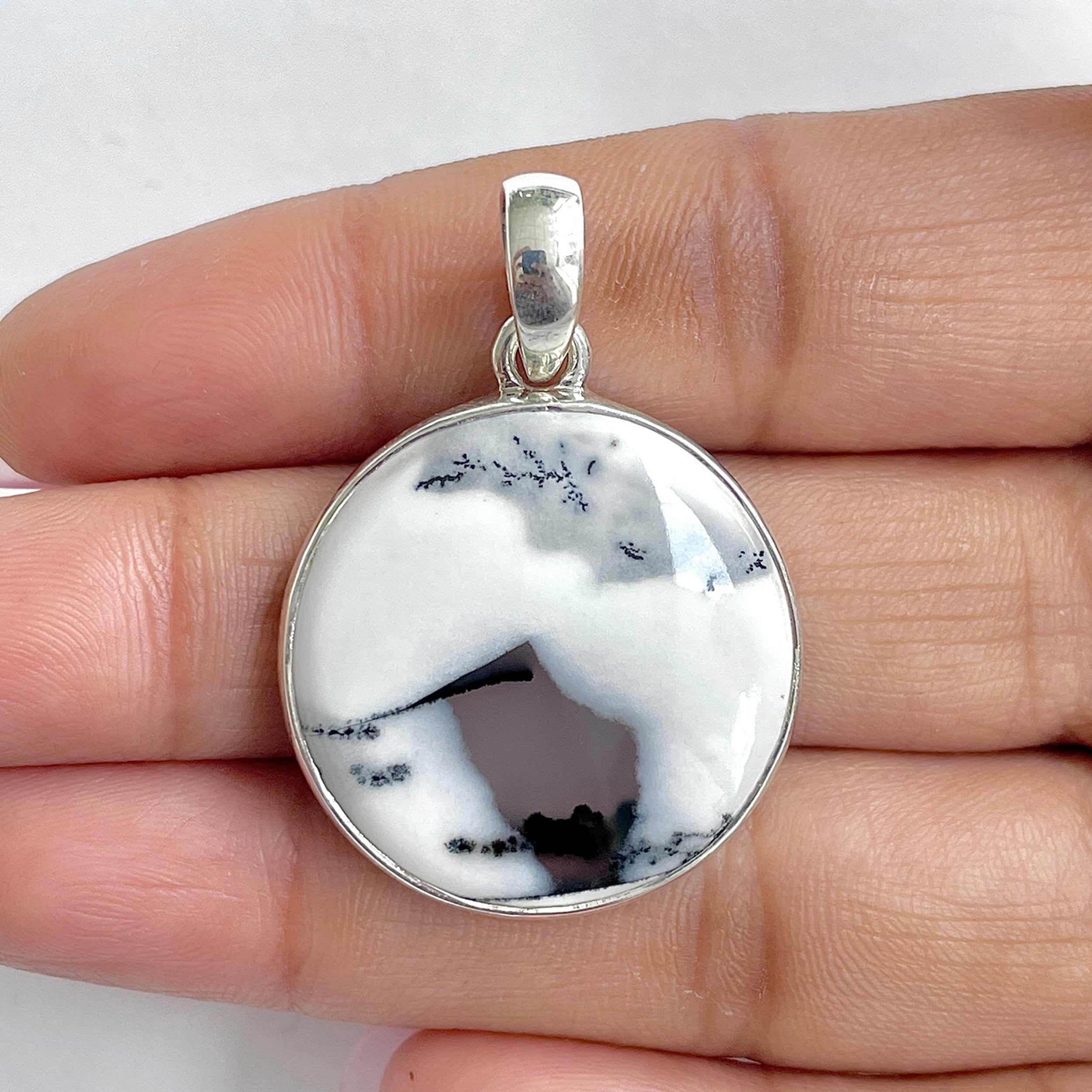 Dendritic Agate Pendant-(DDA-1-16)