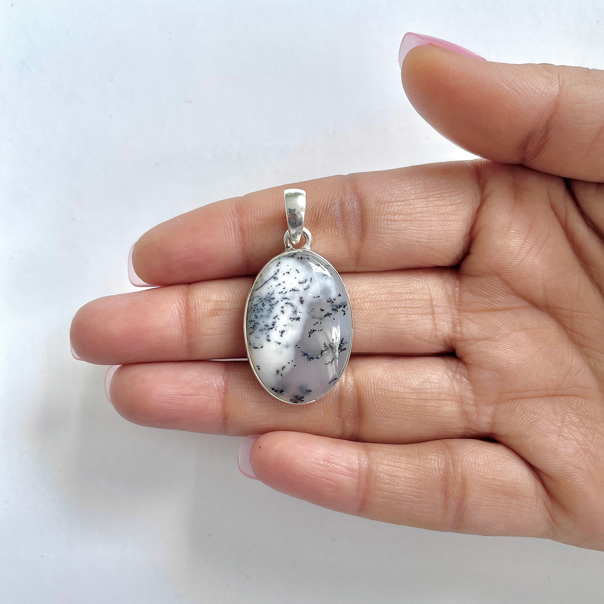 Dendritic Agate Pendant-(DDA-1-23)