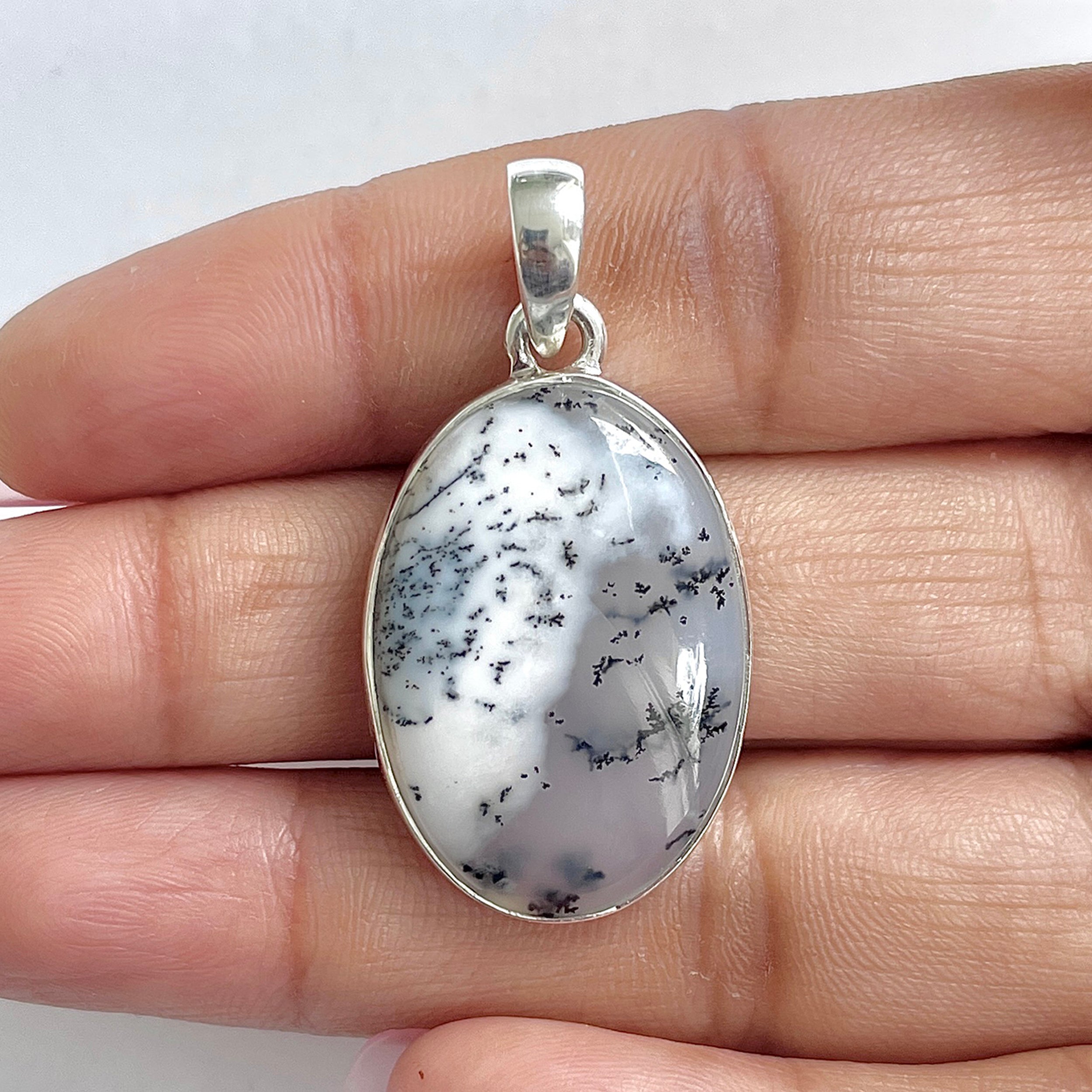 Dendritic Agate Pendant-(DDA-1-23)