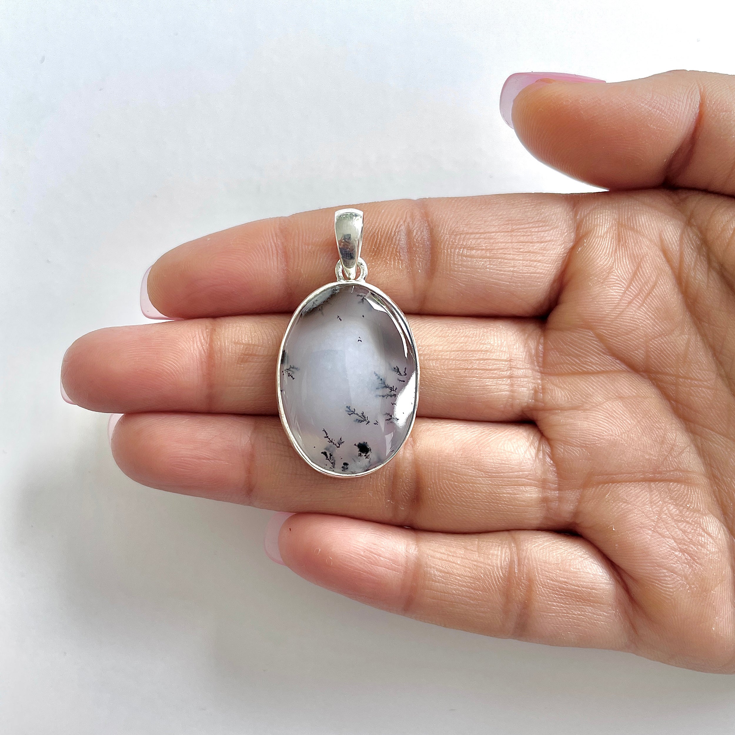 Dendritic Agate Pendant-(DDA-1-27)
