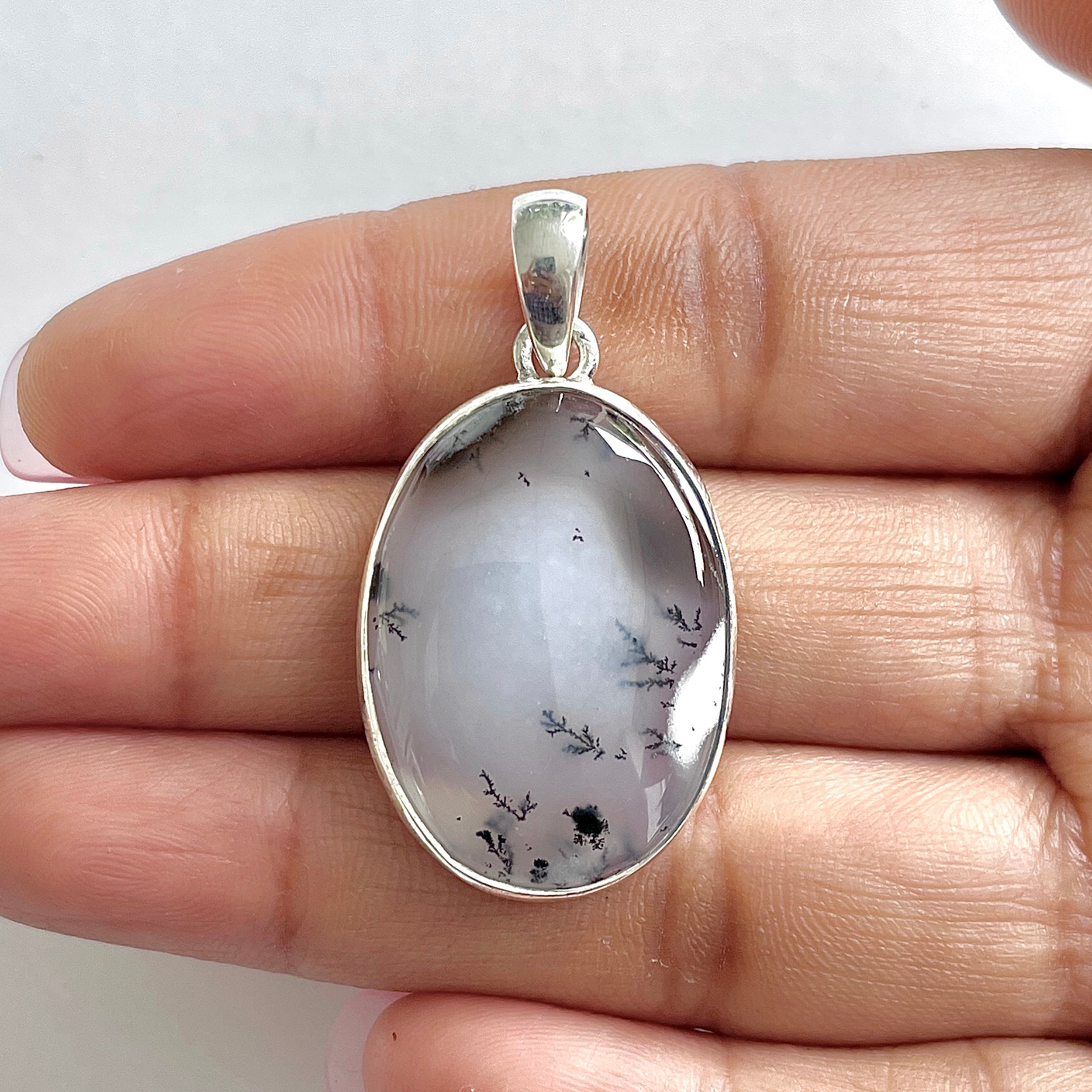 Dendritic Agate Pendant-(DDA-1-27)
