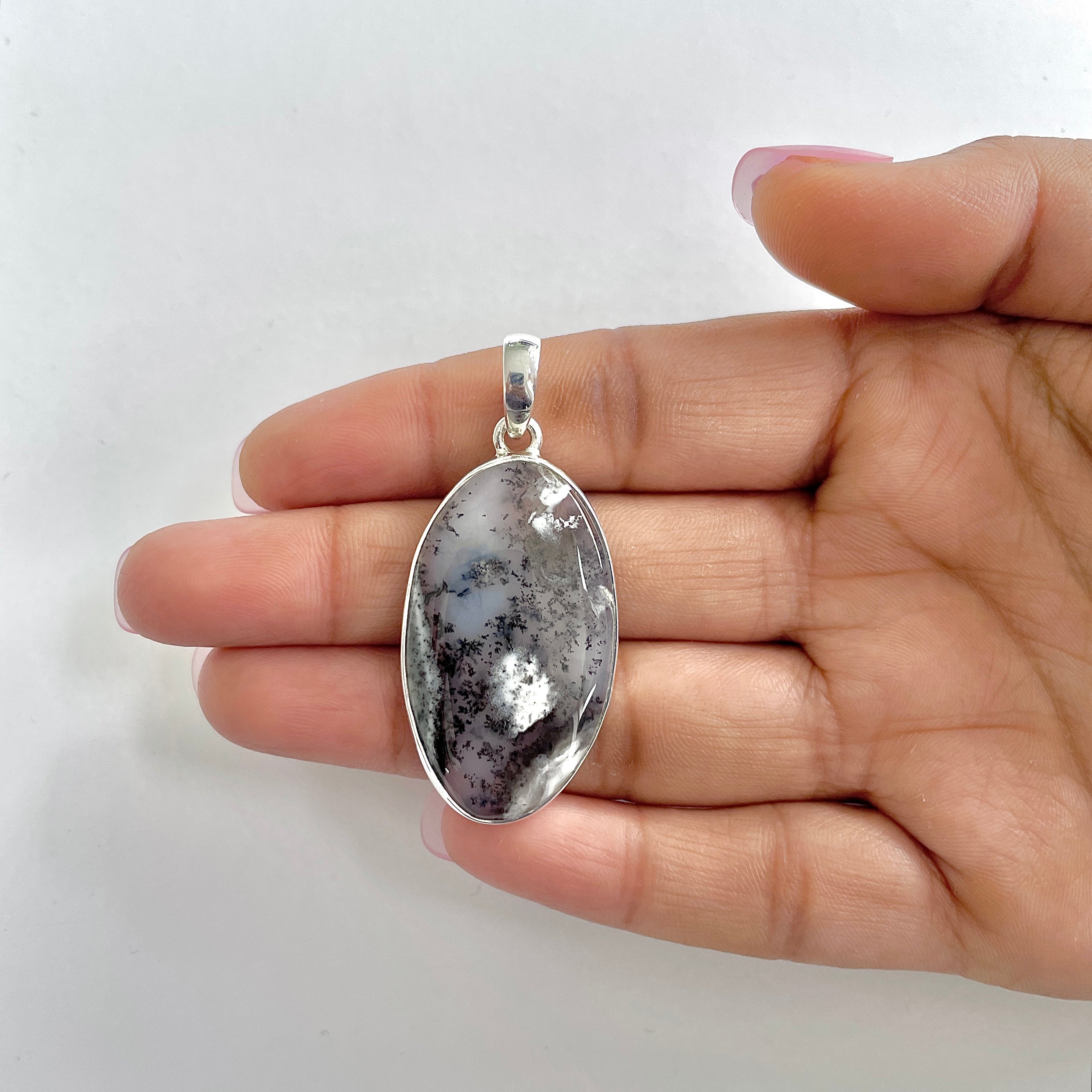 Dendritic Agate Pendant-(DDA-1-28)