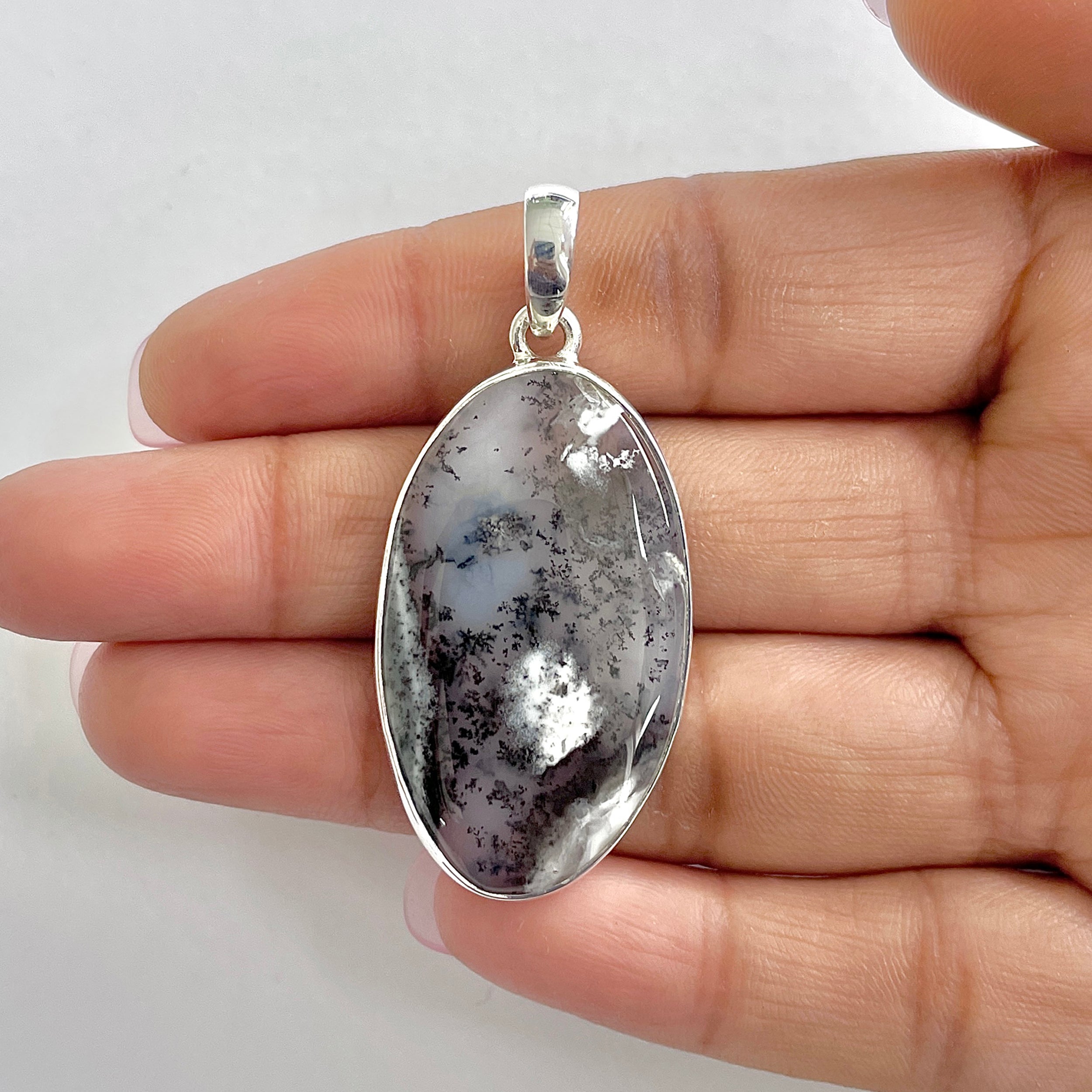 Dendritic Agate Pendant-(DDA-1-28)