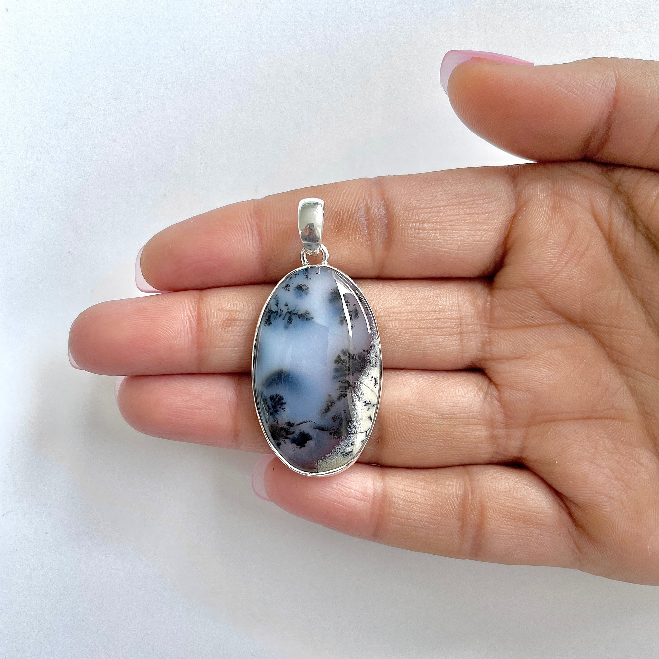 Dendritic Agate Pendant-(DDA-1-29)