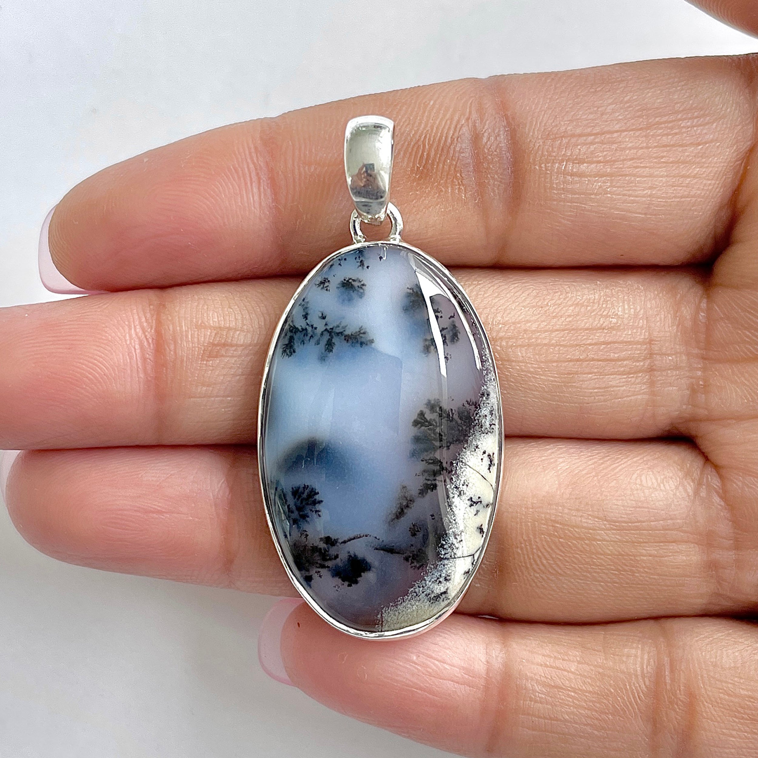 Dendritic Agate Pendant-(DDA-1-29)